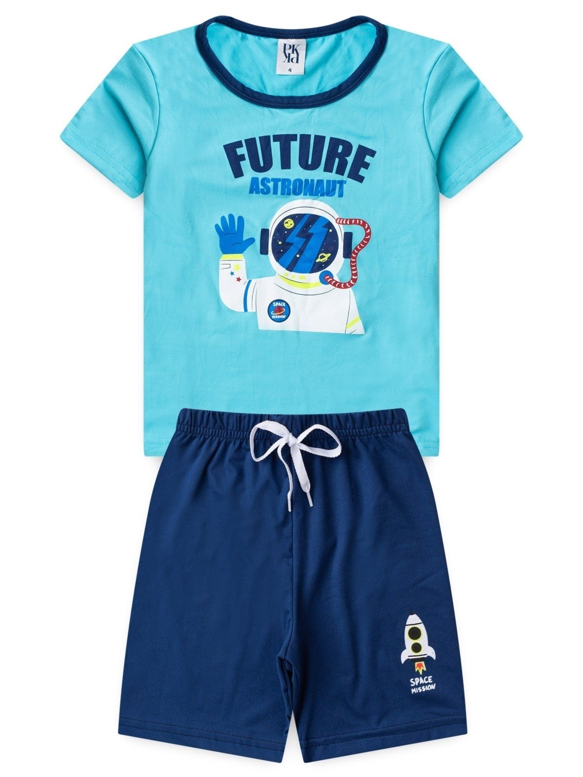 Vista 2 Pijama Platinum Astronauta Claro PLATINUM KIDS azul PLATINUM KIDS azul