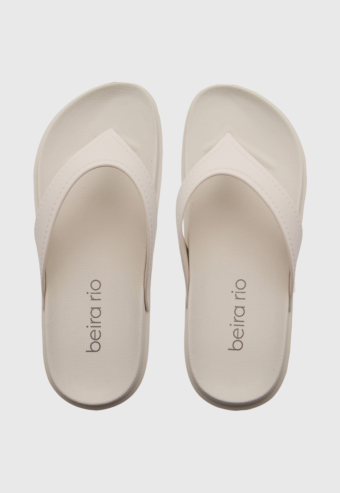 Chinelo Feminino Beira Rio Dedo Off-White