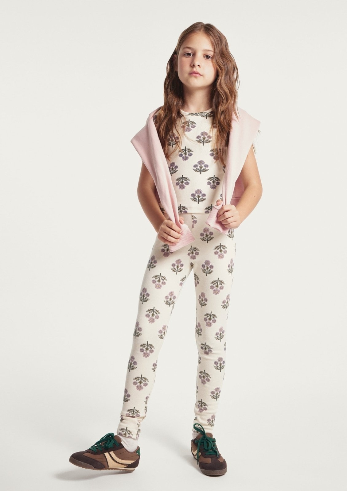 Infantil - Calça Legging Menina Estampada Em Ribana Hering