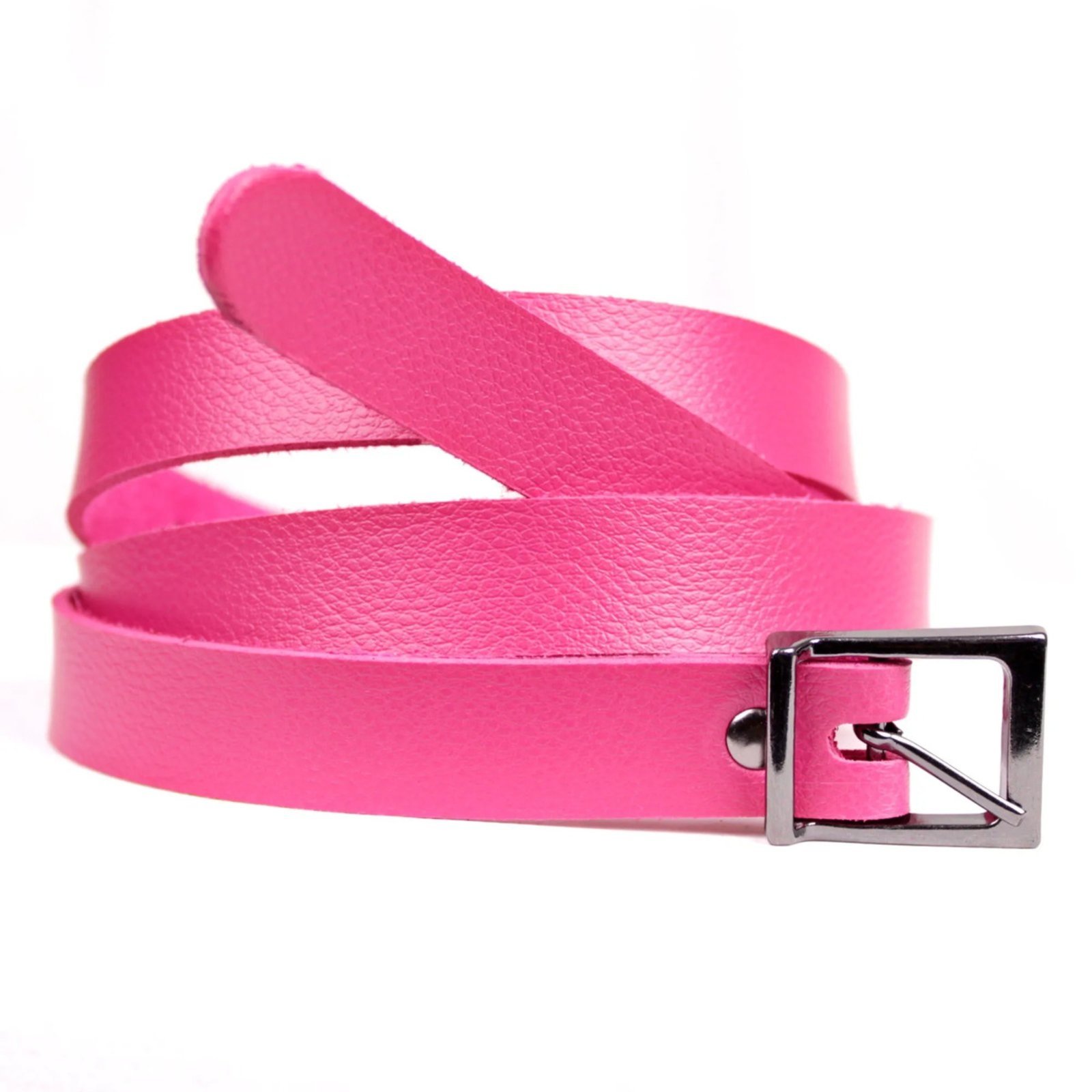 Cinto Slim com Fivela Grafite Artlux Pink FM002