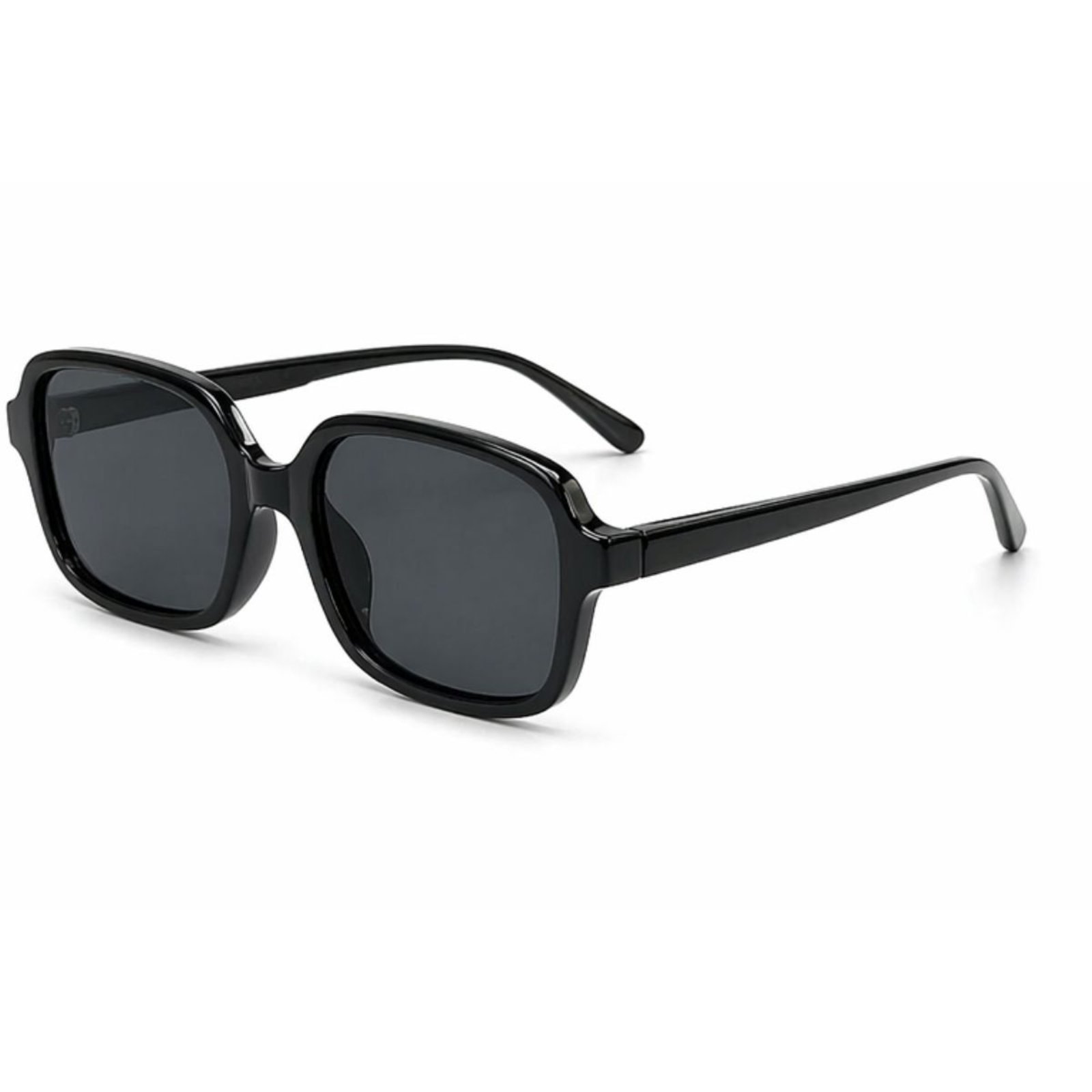 Óculos de Sol Quadrado Retrô Premium UV400 Preto