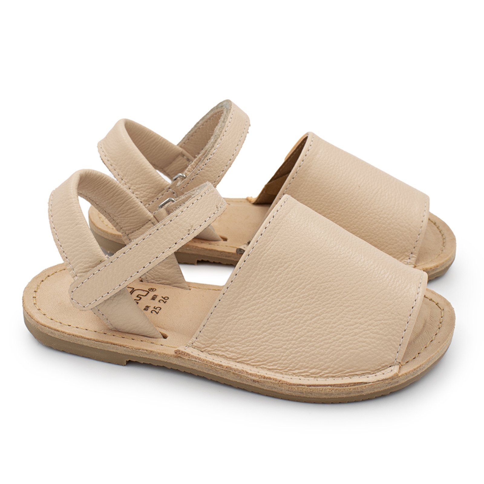 Vista 2 Infantil - Sandalia Menina Blue Beatrice Couro Nude Blue Infantis nude blue