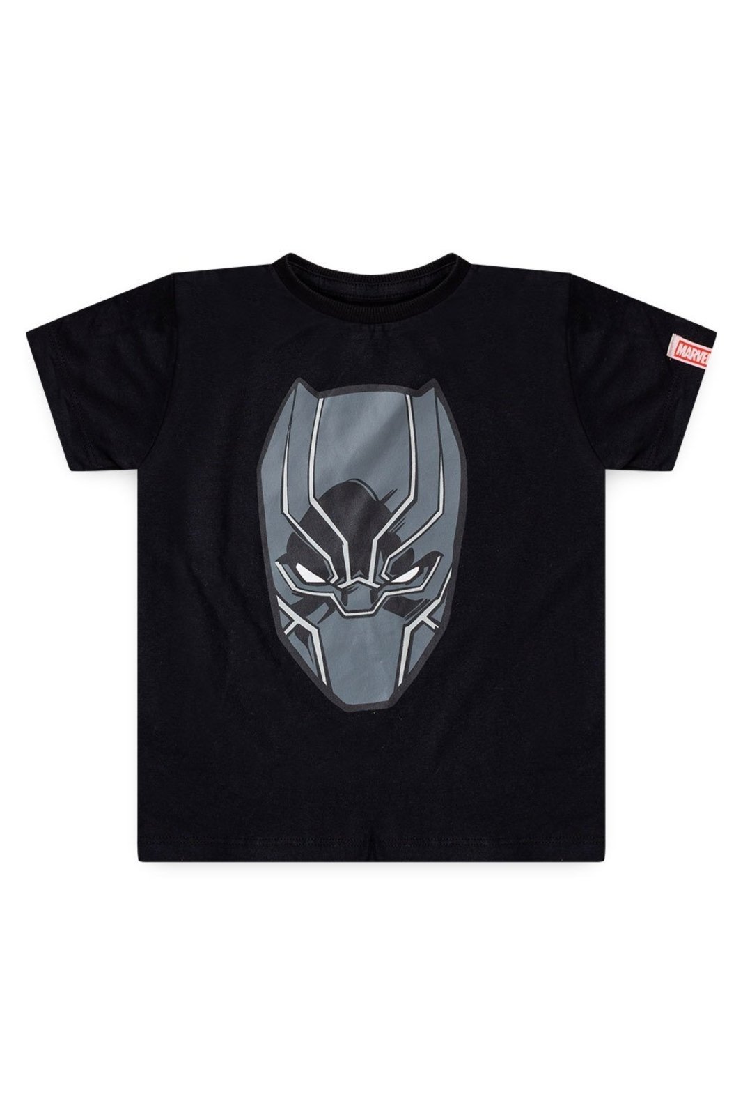Vista 3 Infantil - Camiseta Disney Masculino Pantera Negra Marvel preto Marvel preto
