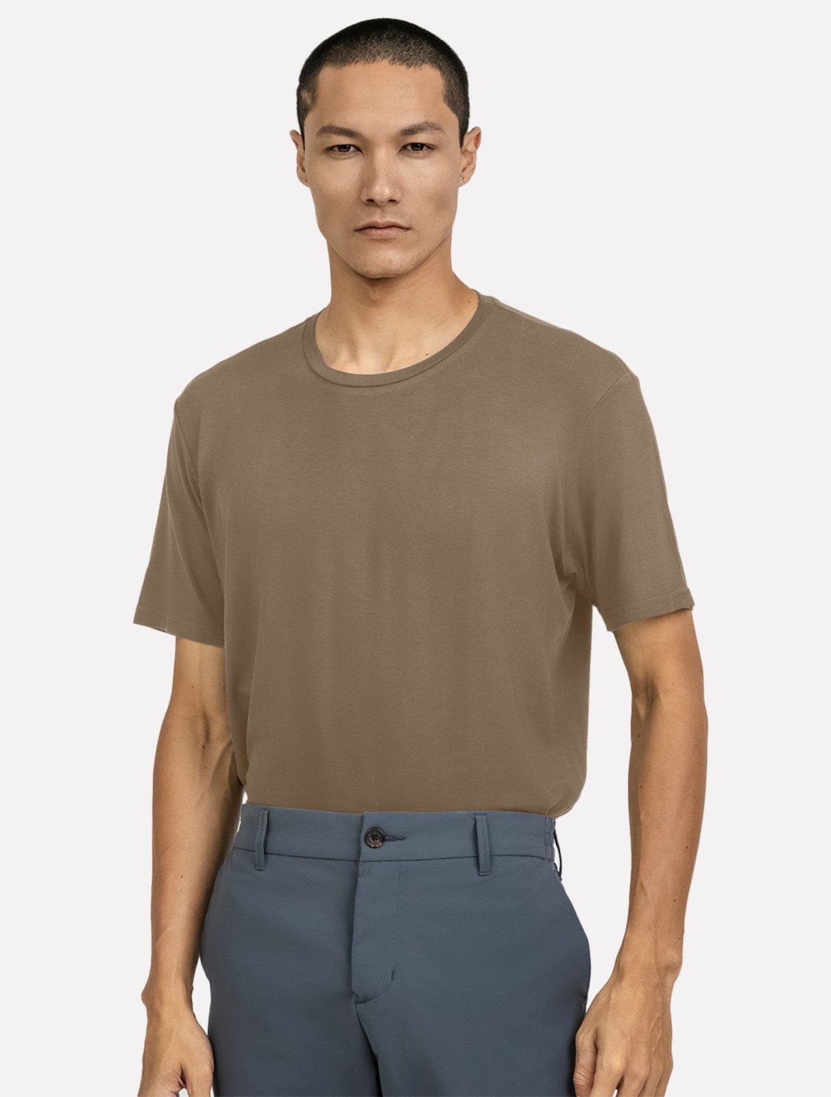 Camiseta K&J Black Regular Premium Modal Flex Cáqui