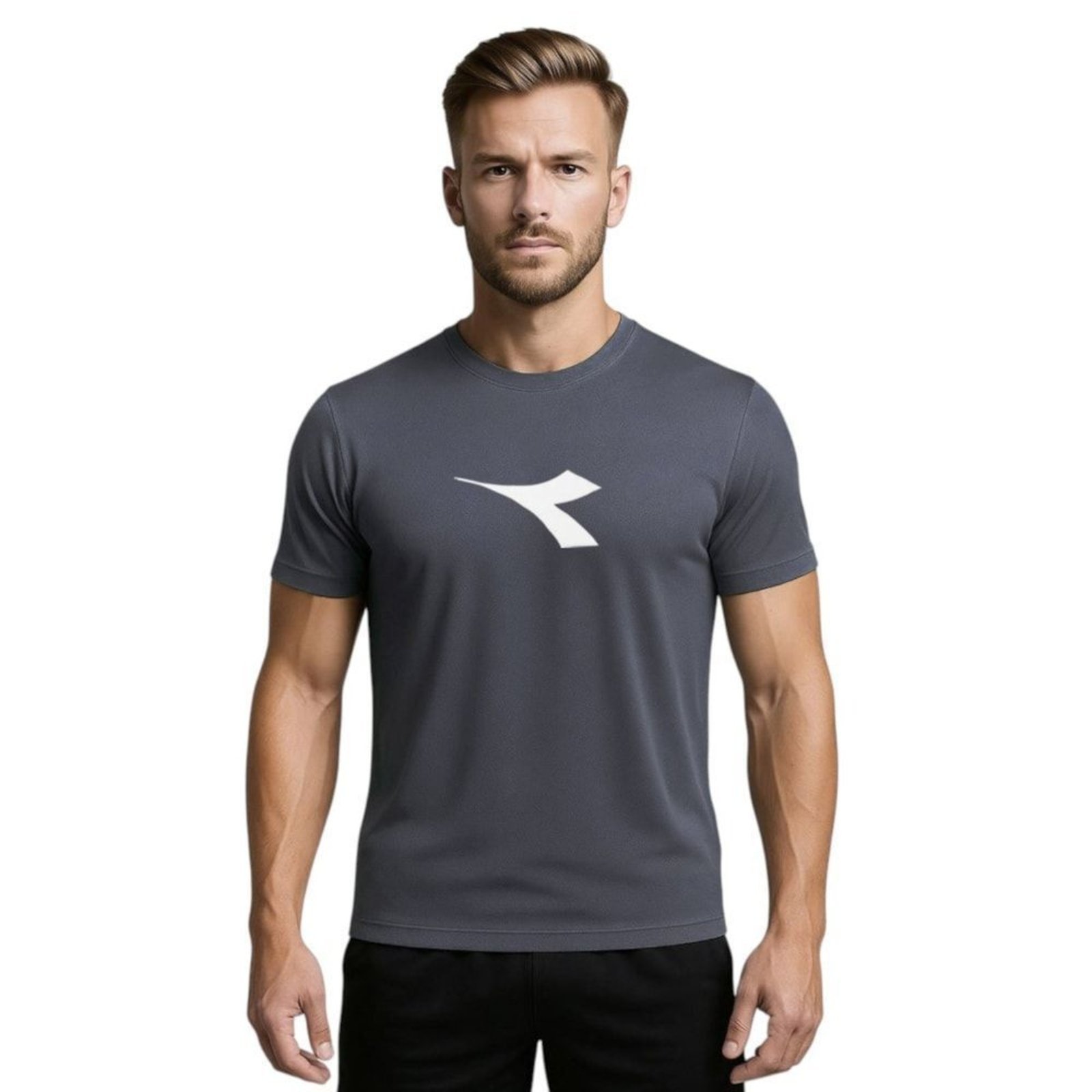 Camiseta Diadora Big Logo Masculina - Cinza - diadora