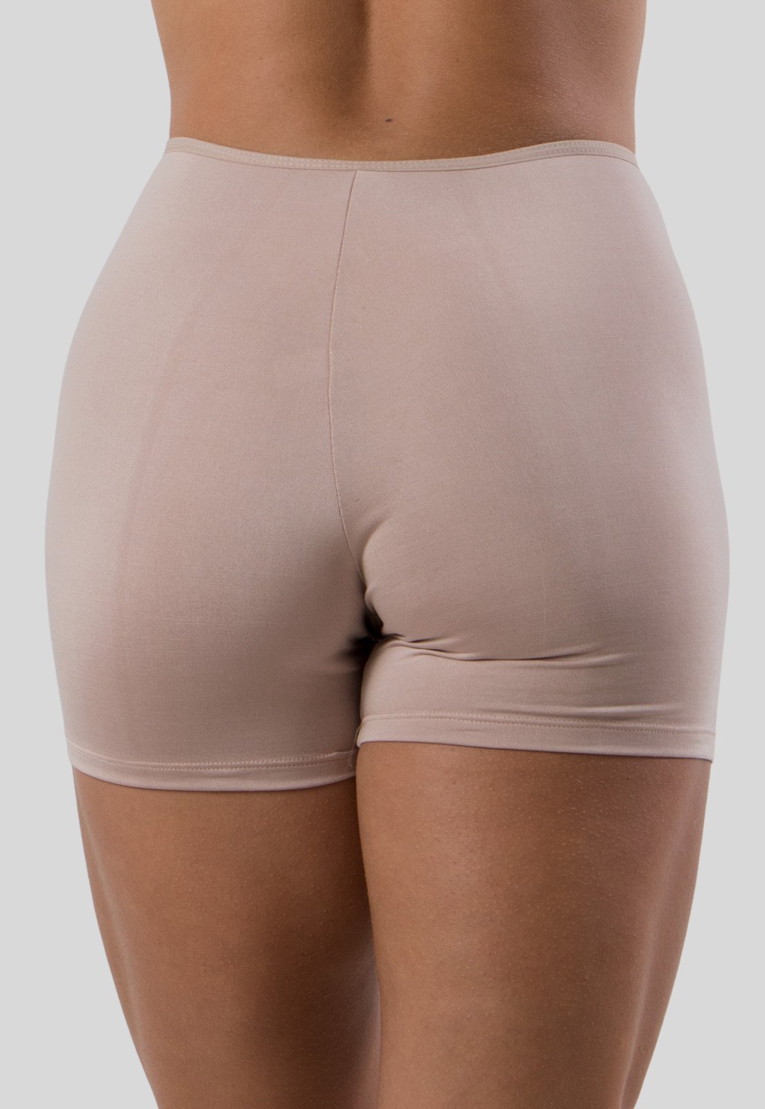 Vista 3 Short Feminino Segunda Pele Anagua Calcinha Bermuda Intima Térmica Diluxo bege Diluxo bege