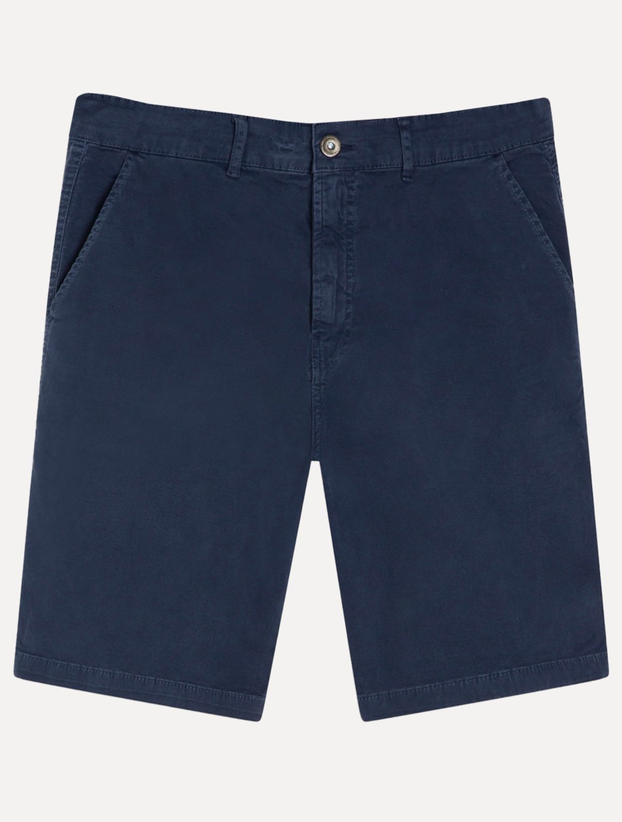 Bermuda Ellus Masculina Sarja Slim Color Twill Power Azul Marinho