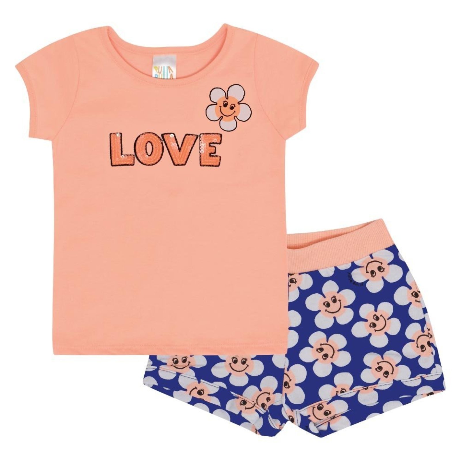 Infantil - Conjunto Menina - Laranja Lumi - 47614-1186