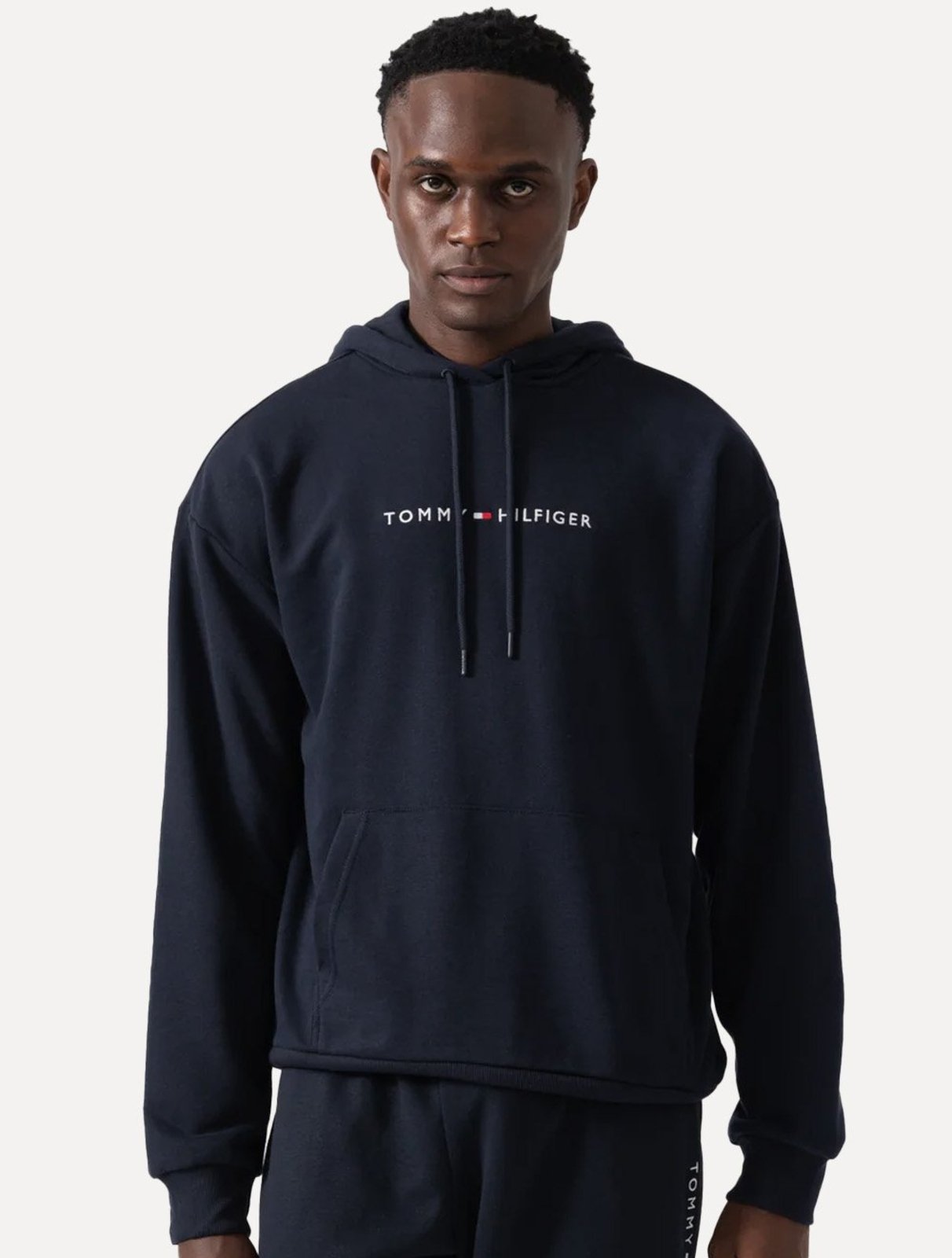 Moletom Tommy Hilfiger Masculino Chest Insert Flag Hoodie Azul Marinho