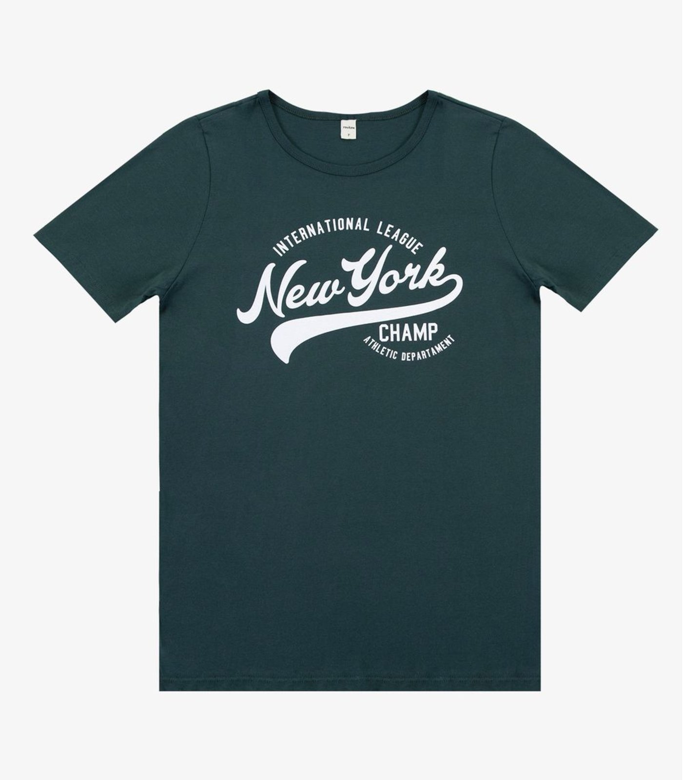 Vista 2 Camiseta Adulto Masculino em Meia Malha Rovitex marrom Rovitex marrom