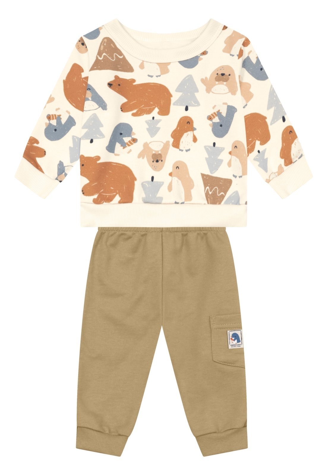 Infantil - Conjunto menino em moletom Brandili Baby