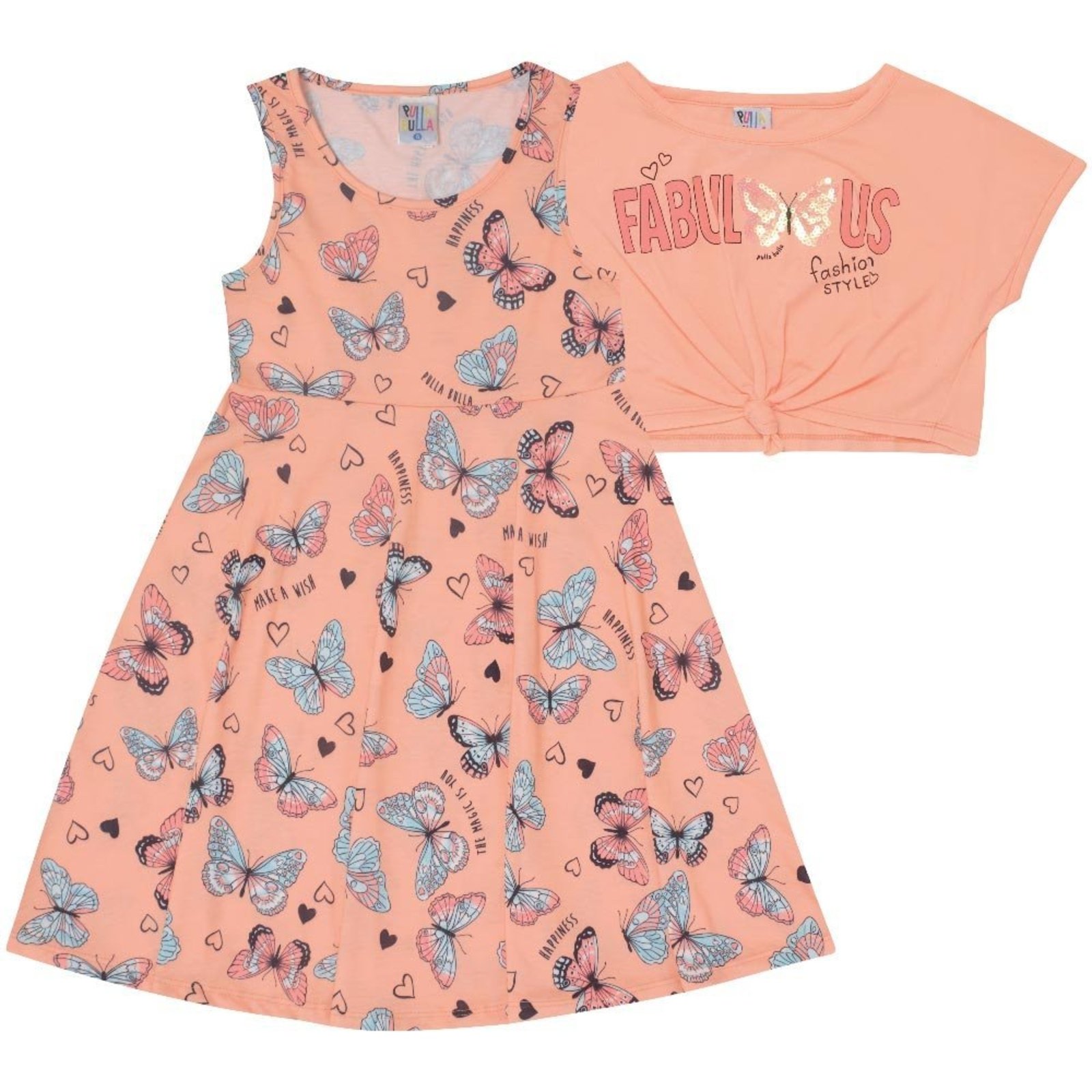Infantil - Conjunto Menina - Laranja Lumi - 47820-1186