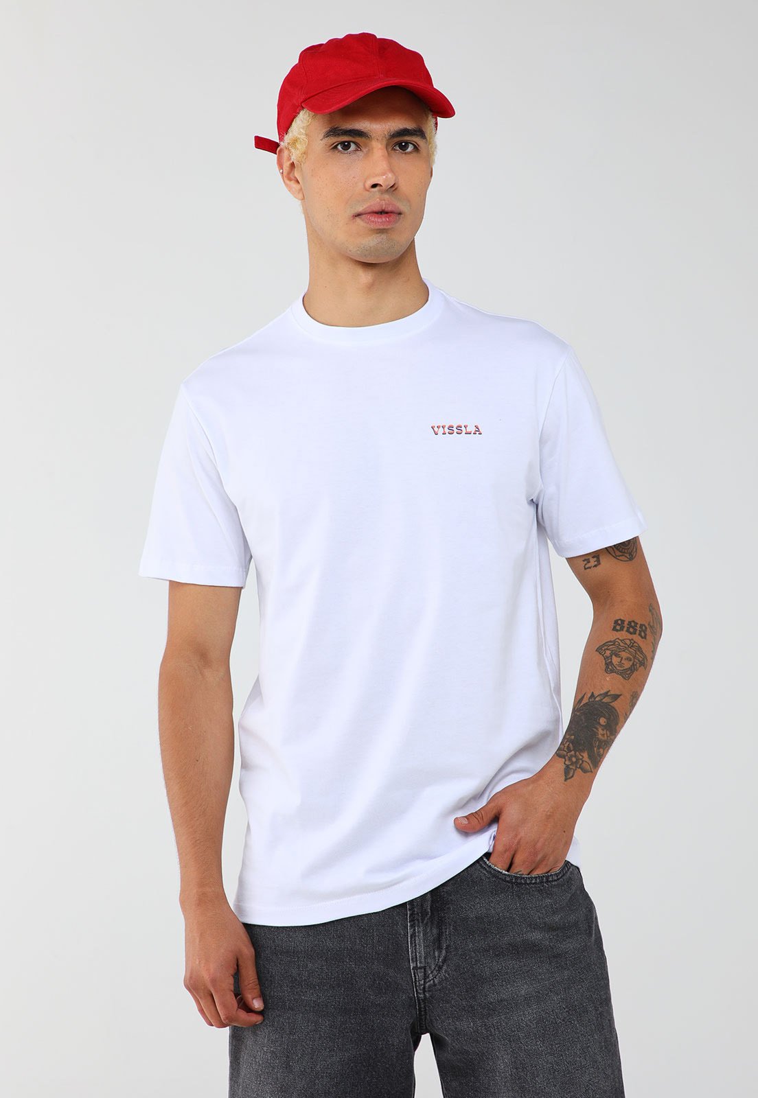 Camiseta Masculina Vissla Silk Beacons Branca