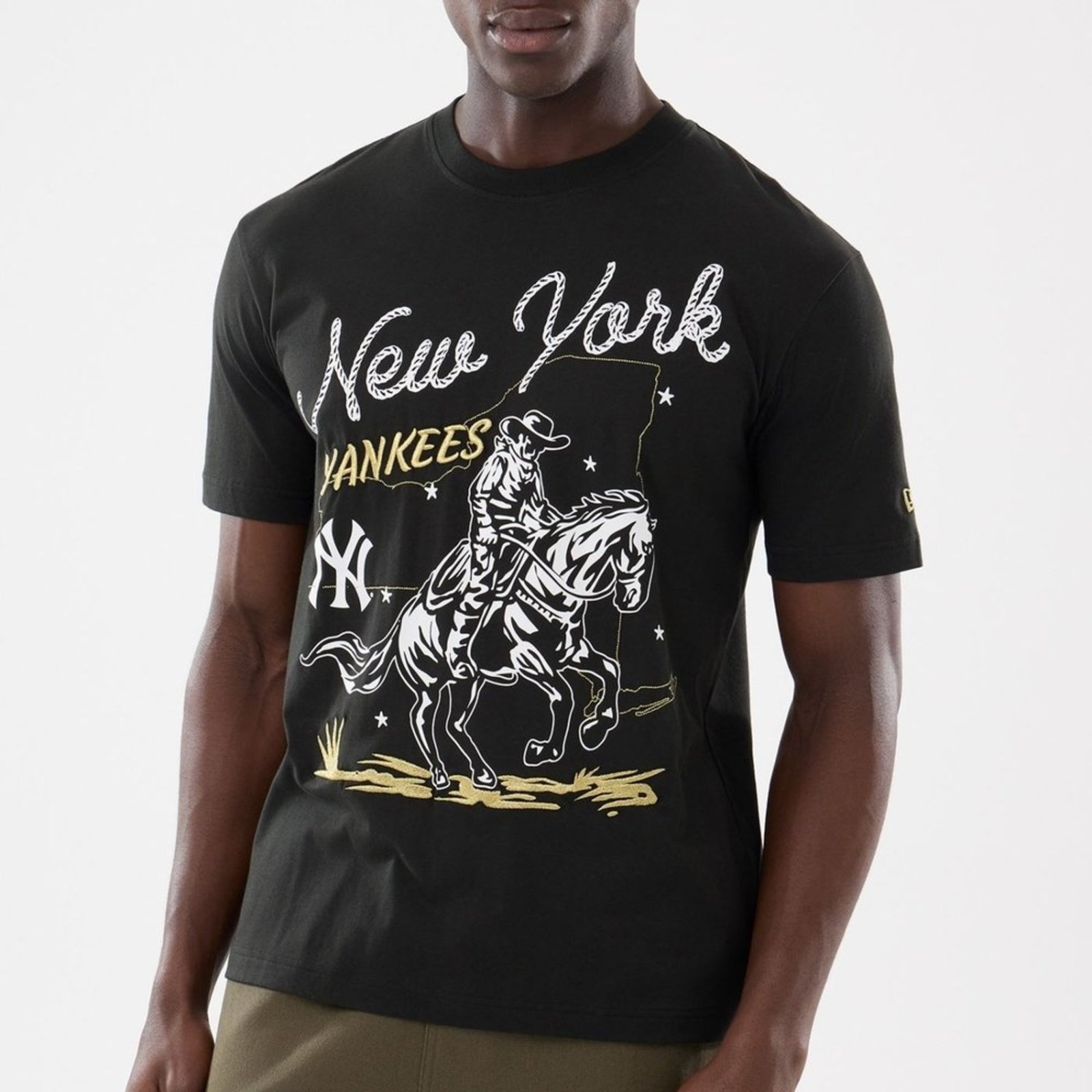 Camiseta New Era Regular New York Yankees Preto