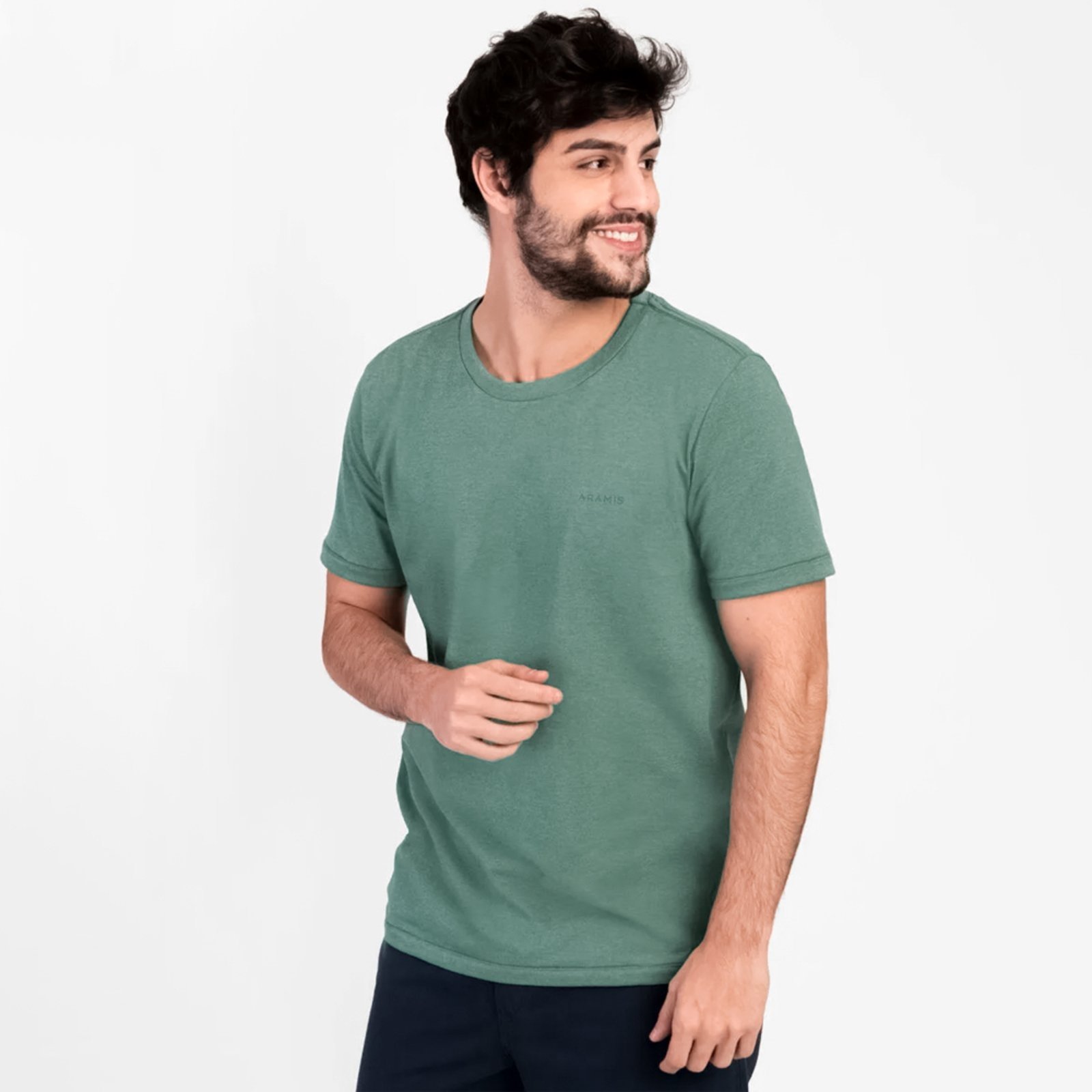 Camiseta Aramis Eco Lisa Pr26 Verde Masculino
