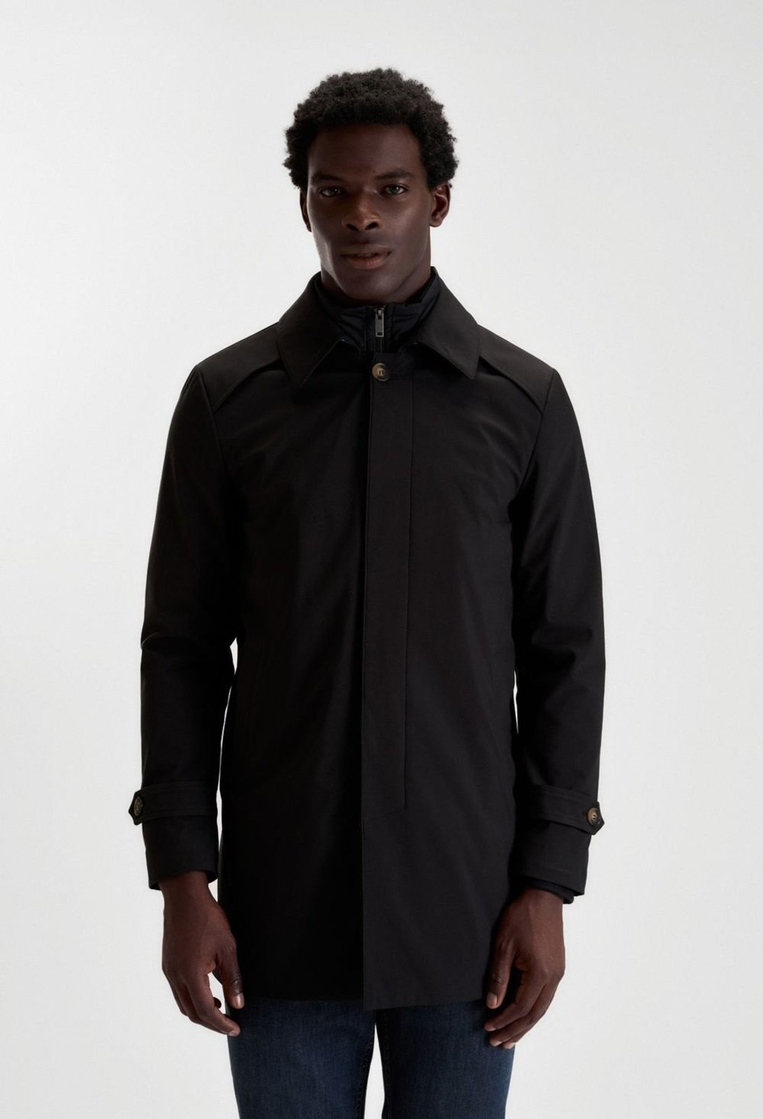 Casaco Docthos Slim Parka Impermeável Casaco Docthos Slim Parka Impermeável 003 Preto Eg