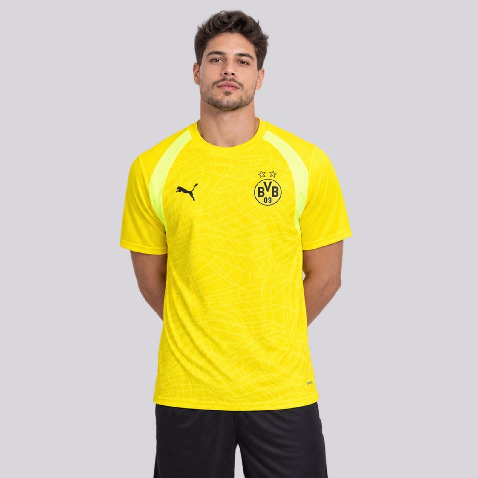 Camisa Puma Borussia Dortmund Slim Treino Amarela