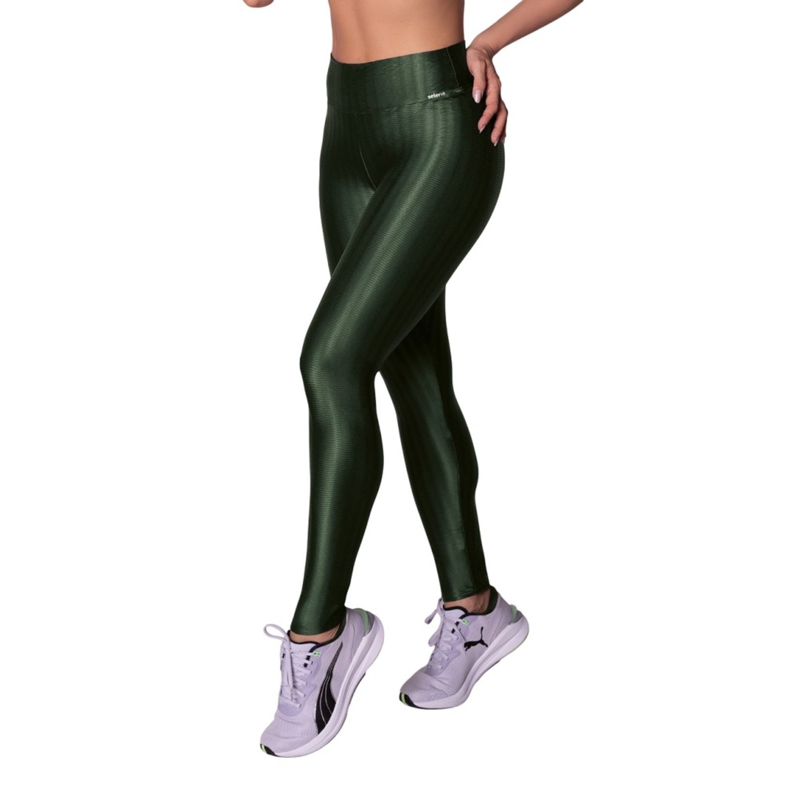 Infantil – Calça legging efeito 3D Selene – 20890.001 – Verde