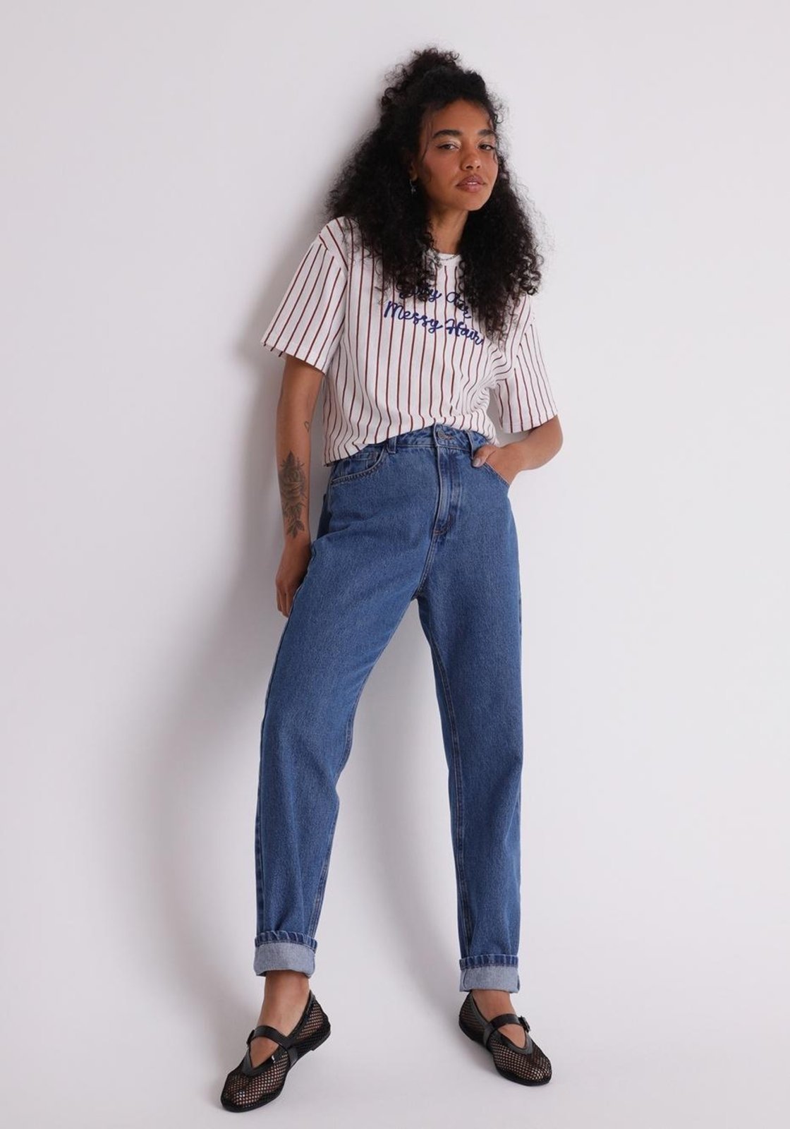 Calça mom jeans