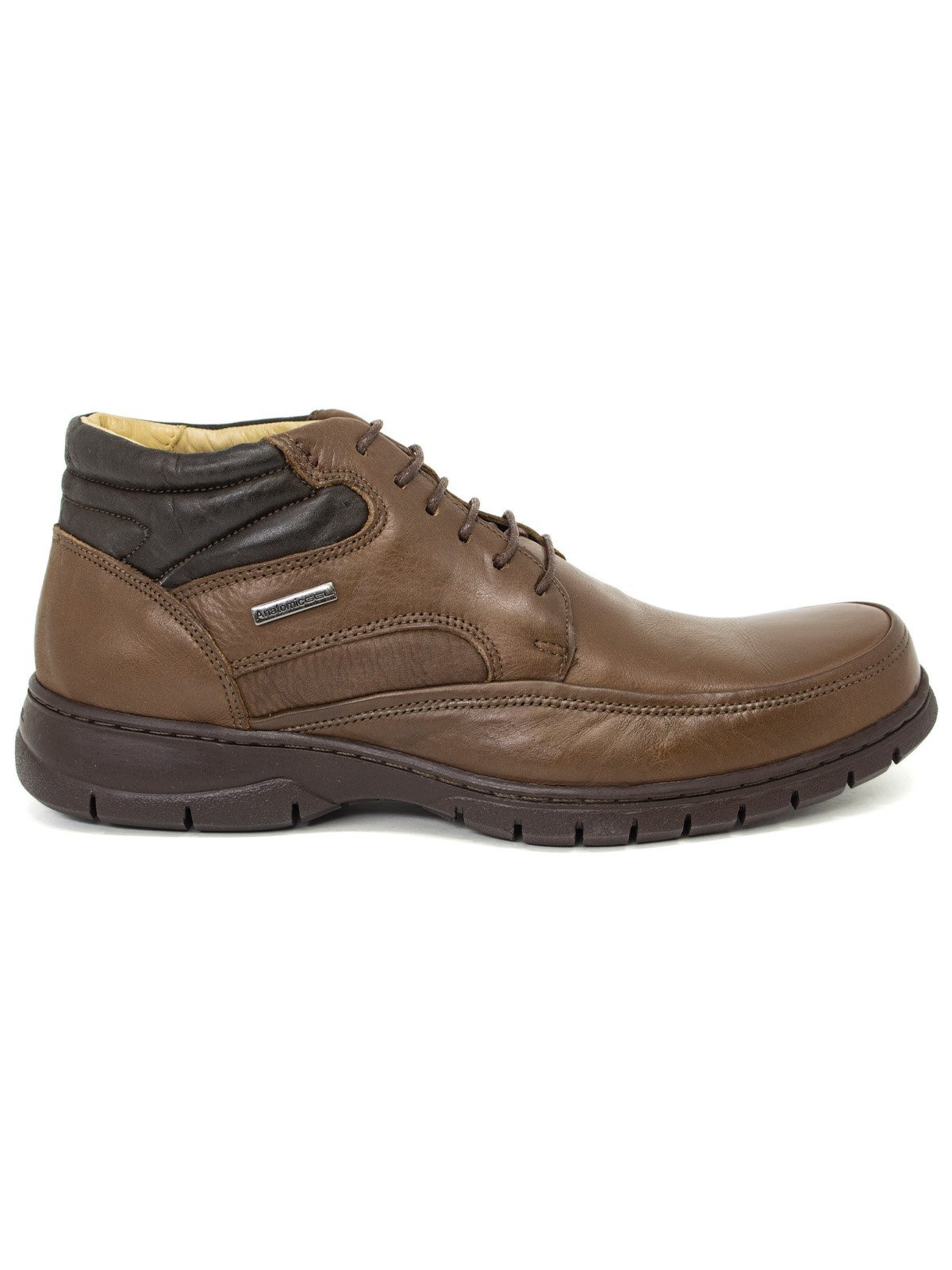 Bota Masculina Anatomic Gel 360 com Cadarço Conforto Marrom Troy