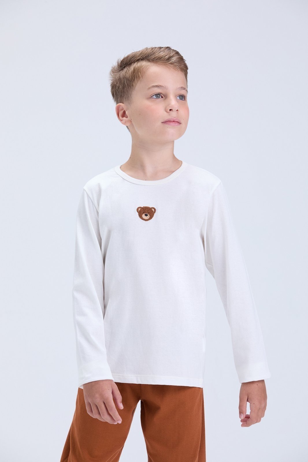 Vista 2 Pijama Masculino de Inverno Ursinho VIDA COSTEIRA caramelo VIDA COSTEIRA caramelo