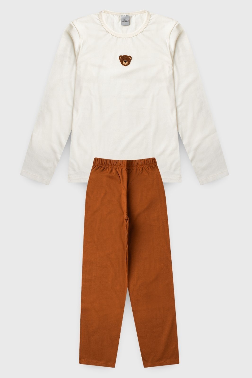 Vista 3 Pijama Masculino de Inverno Ursinho VIDA COSTEIRA caramelo VIDA COSTEIRA caramelo