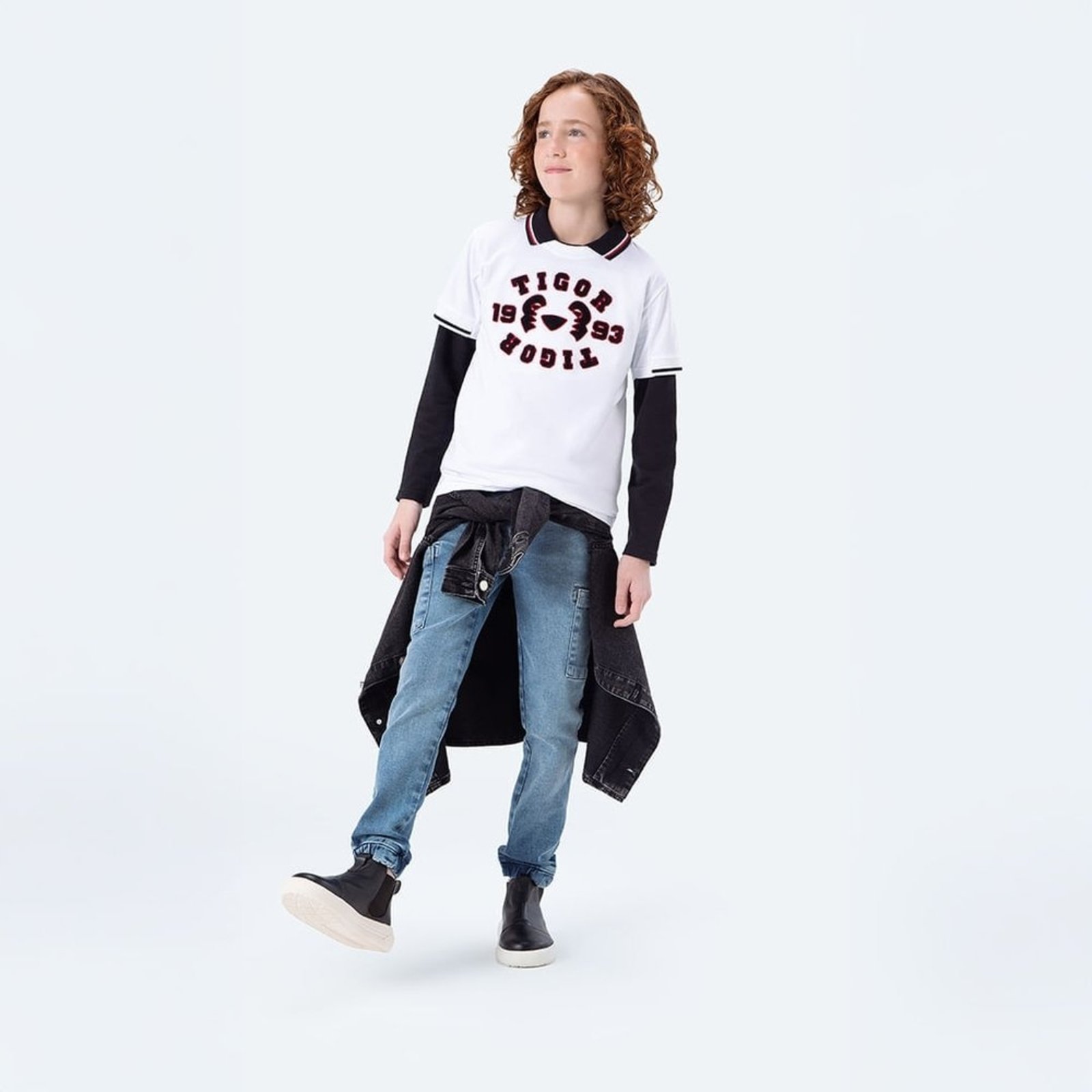 Infantil - Camiseta Manga Curta Menino Tigor T. Tigre
