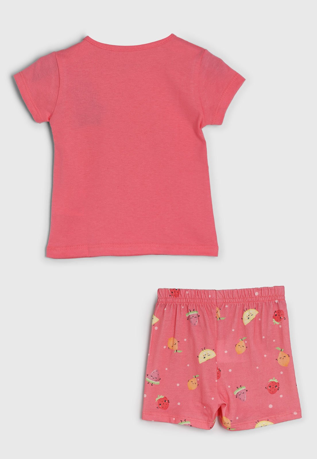 Vista 3 Pijama Curto Brandili Estampa Frutas rosa Brandili rosa