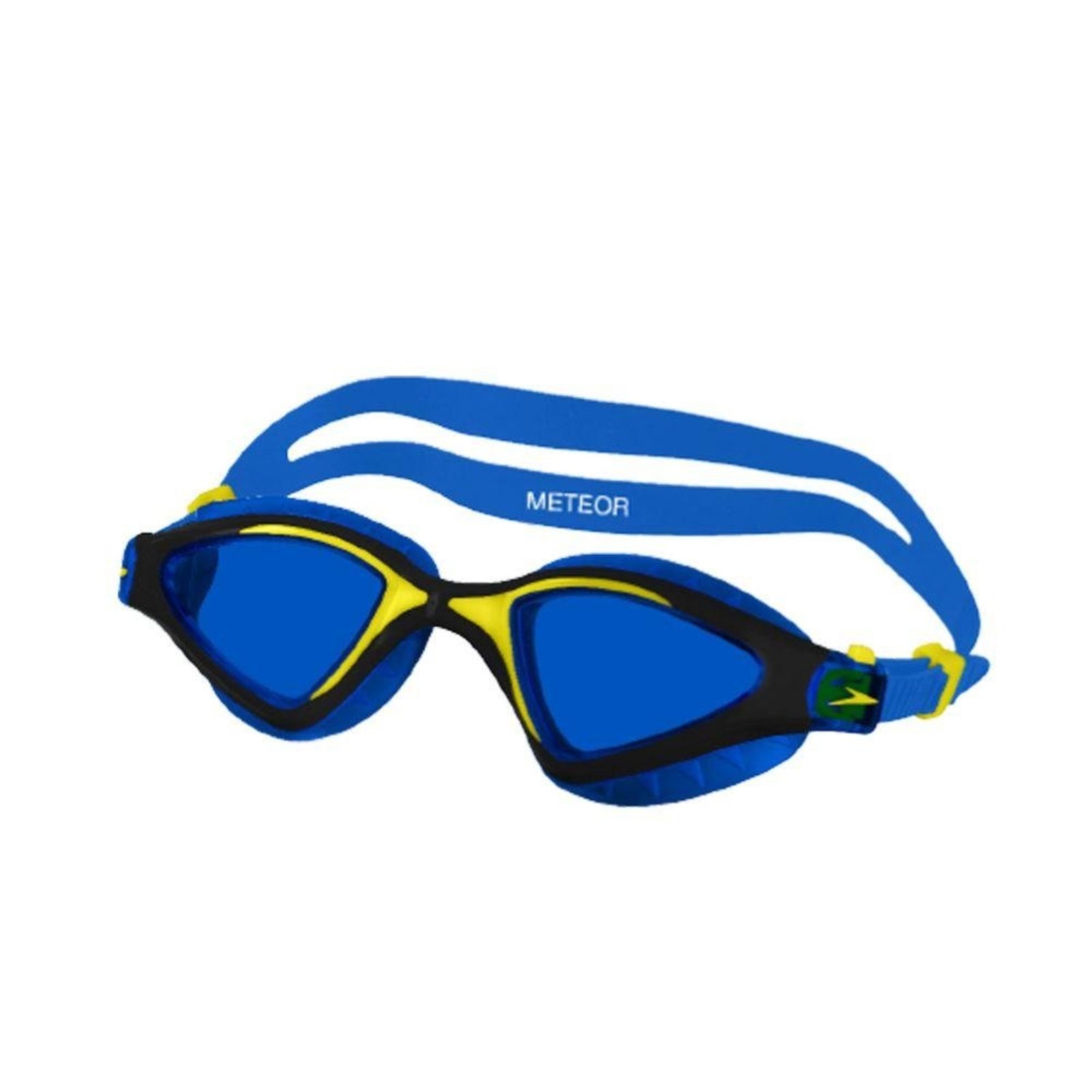 Óculos Natação Speedo Meteor 509190 Narizeira Flexível Preto/Amarelo