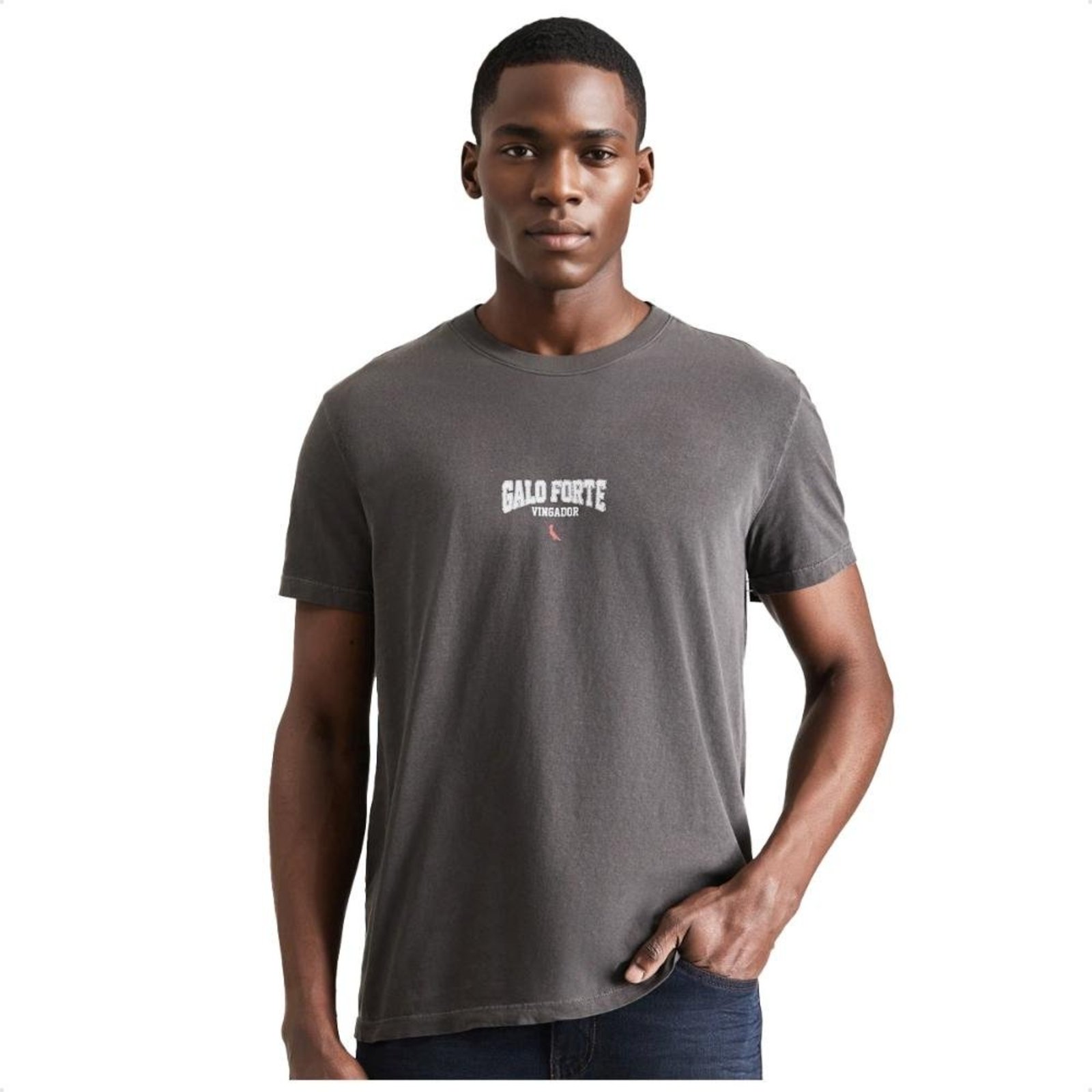 Camiseta Reserva Galo Forte Cinza
