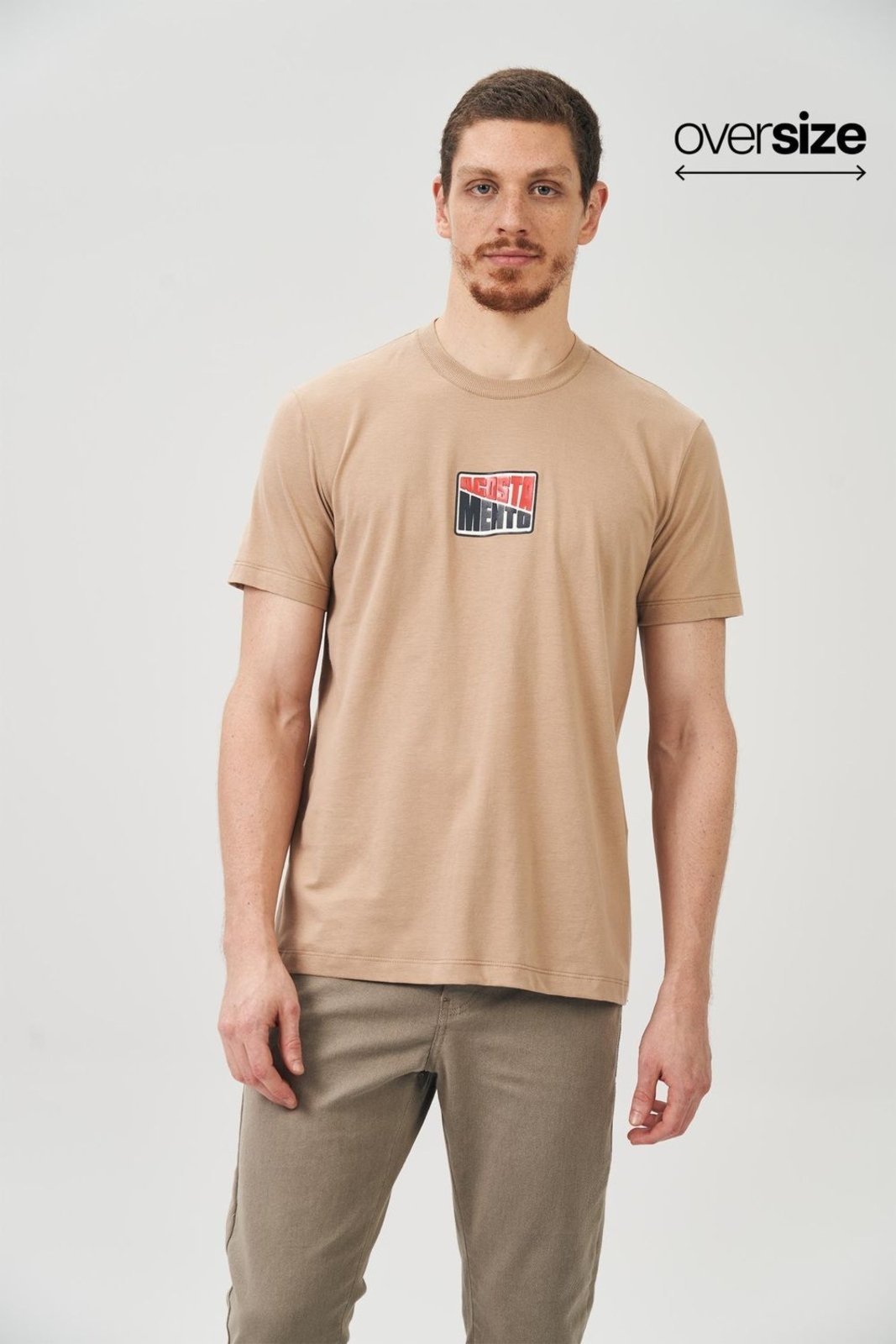 Camiseta Casual Touch Masculina Oversize Acostamento