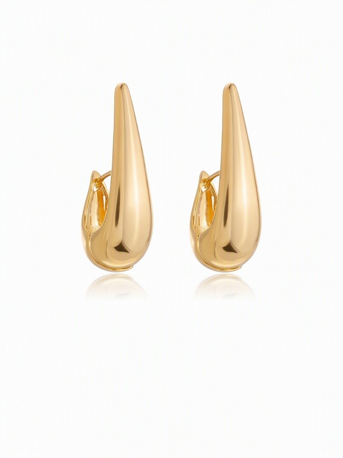 Brinco Gota Articulado Banhado a Ouro 18k