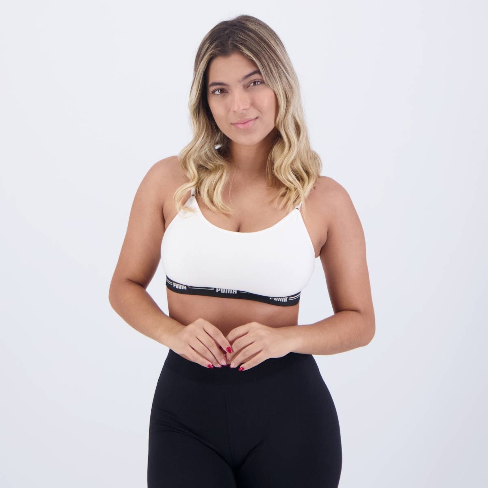 Top Puma Training Feminino Branco