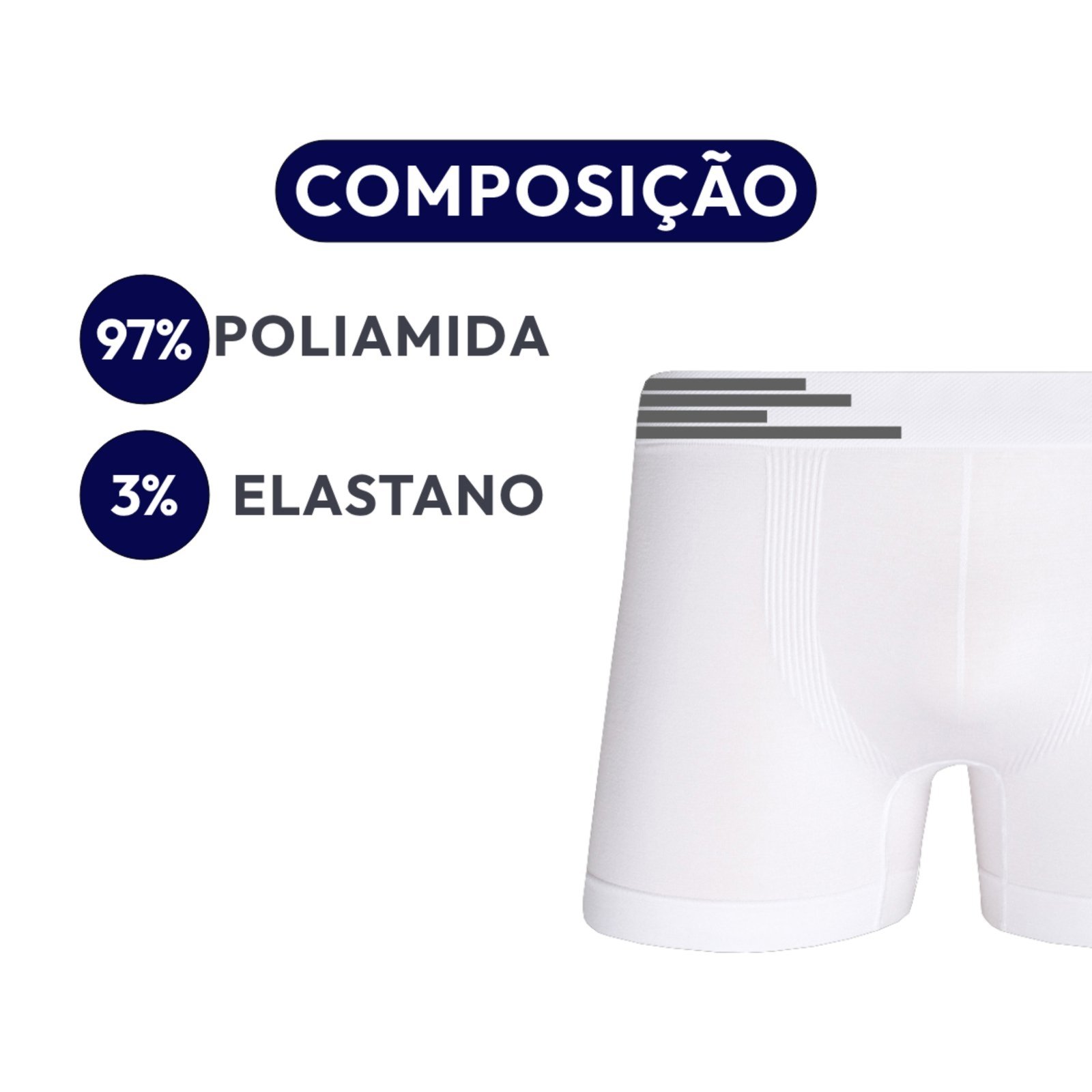 Vista 3 Kit 10 Cuecas Boxer Box Up Underwear 436 Microfibra Sortido QLC SPORT multicolorido QLC SPORT multicolorido
