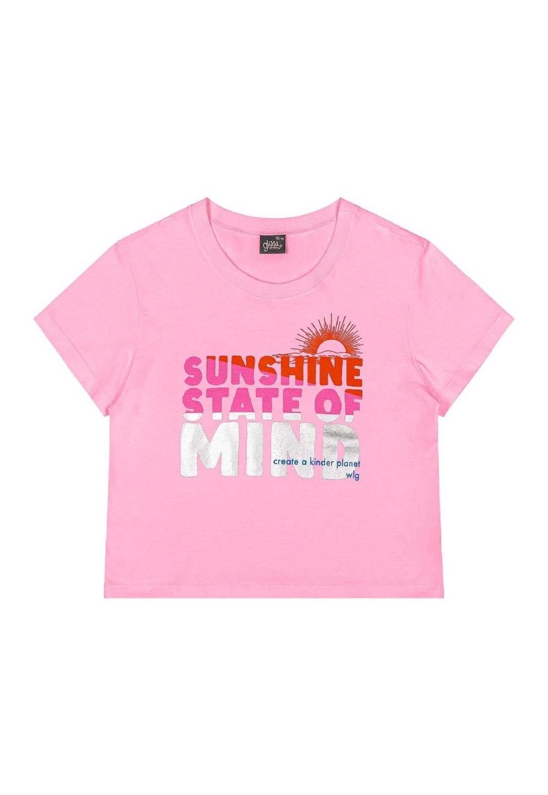 Vista 3 Infantil - Blusa Estampada Juvenil Gloss branco Gloss branco