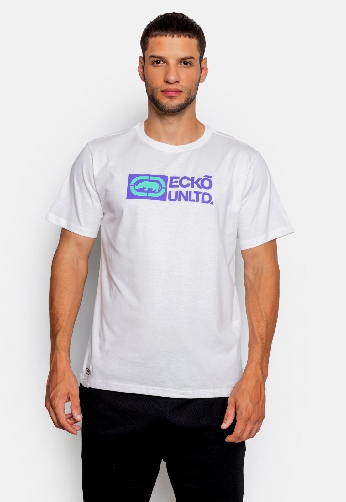 Camiseta Ecko Estampada Off White