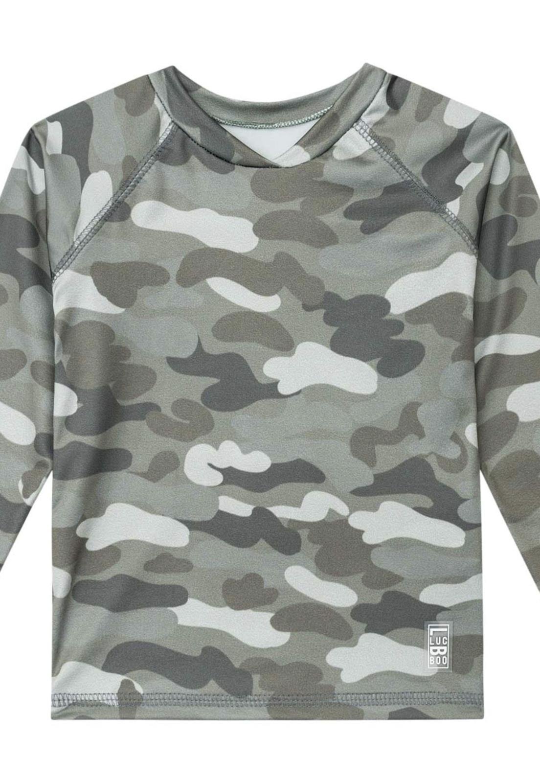 Vista 3 Infantil - Camiseta ML Camuflada LucBoo 1 Kukiê verde Kukiê verde