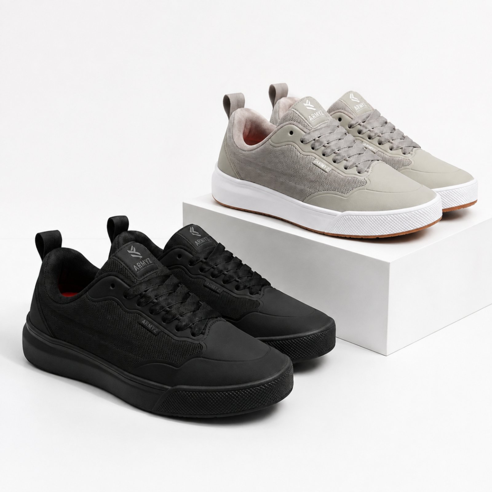 2 Pares deTênis Casual Masculino Feminino Confortável Leve e Respirável