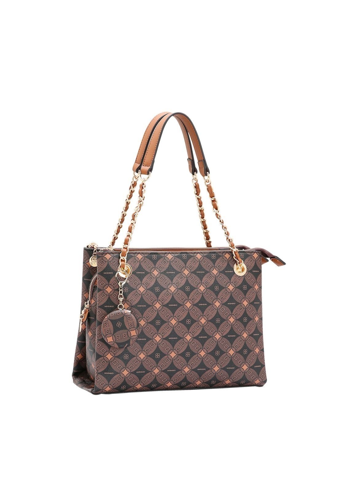 Bolsa Feminina Chenson Monograma Contemporâneo 3485374 Café