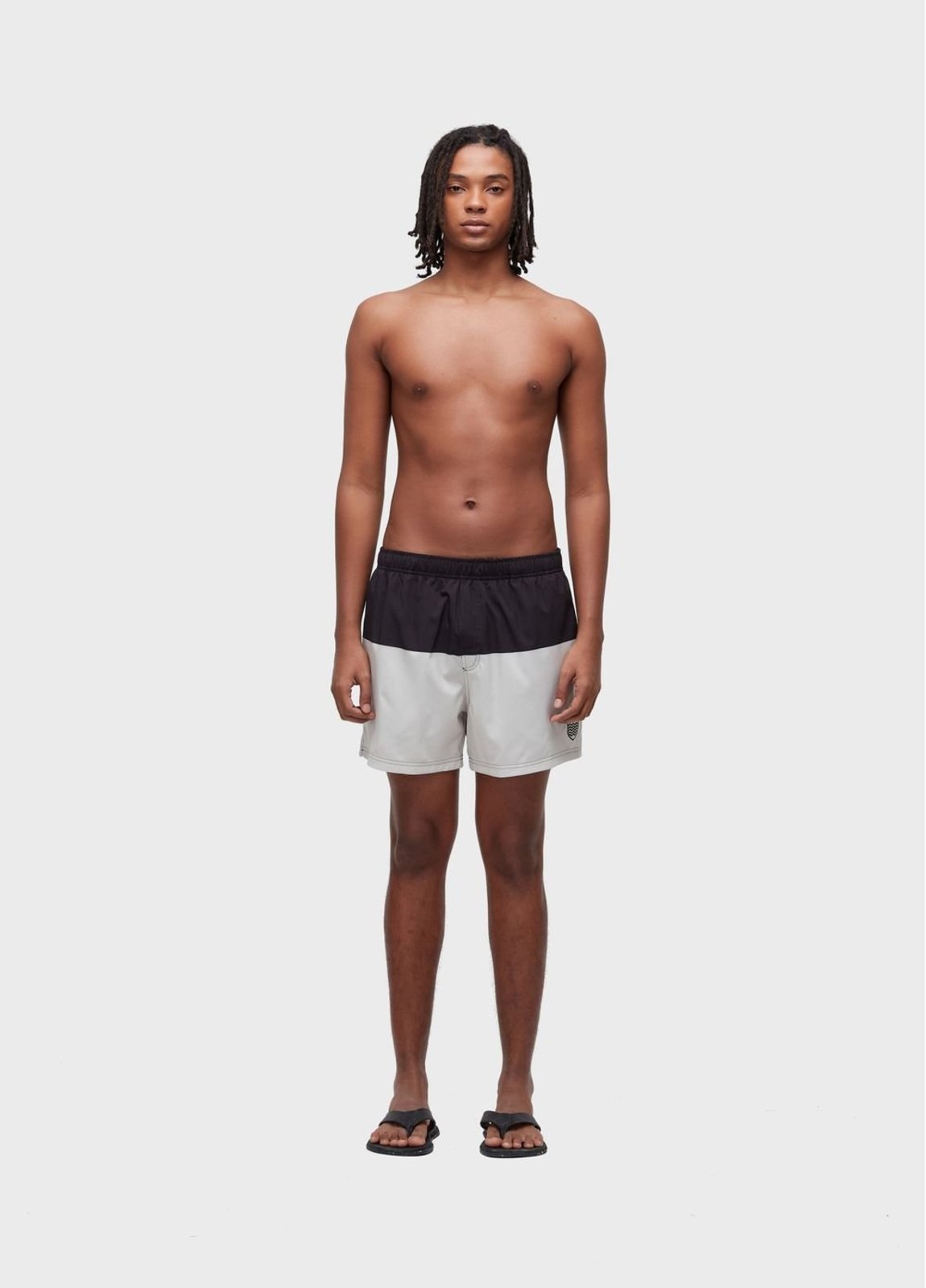 Beach short bicolor brasão OSKLEN
