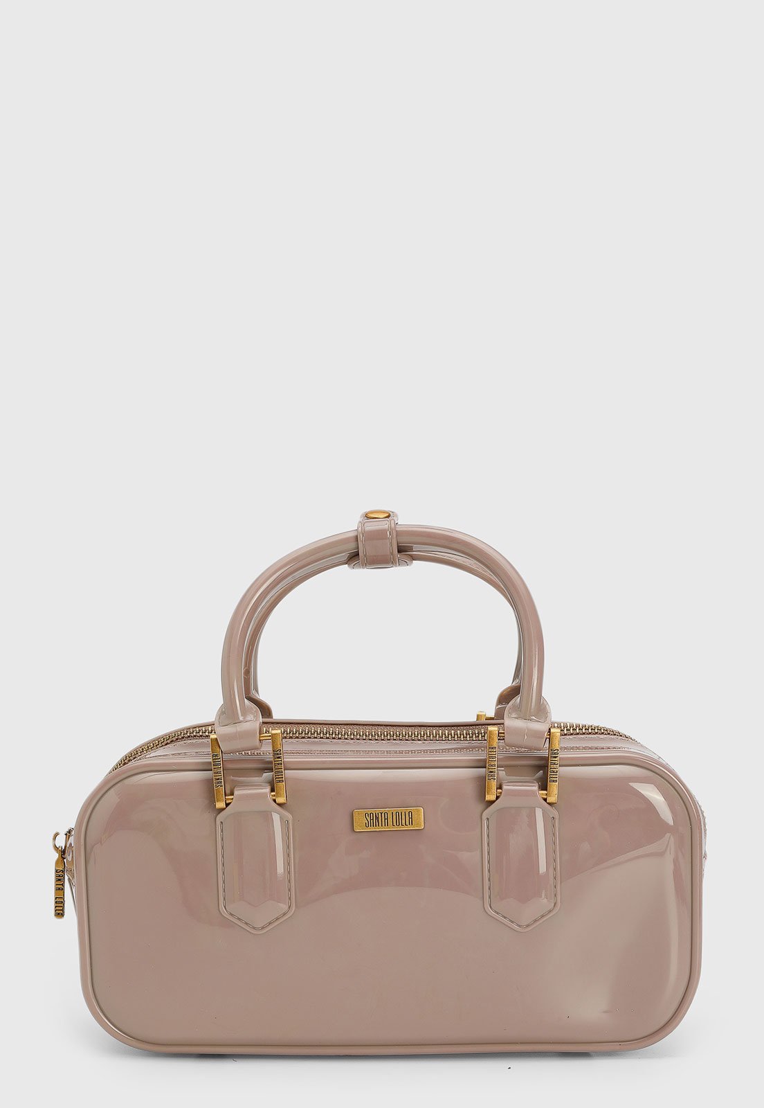 Bolsa Feminina Santa Lolla Verniz Médio Rosa