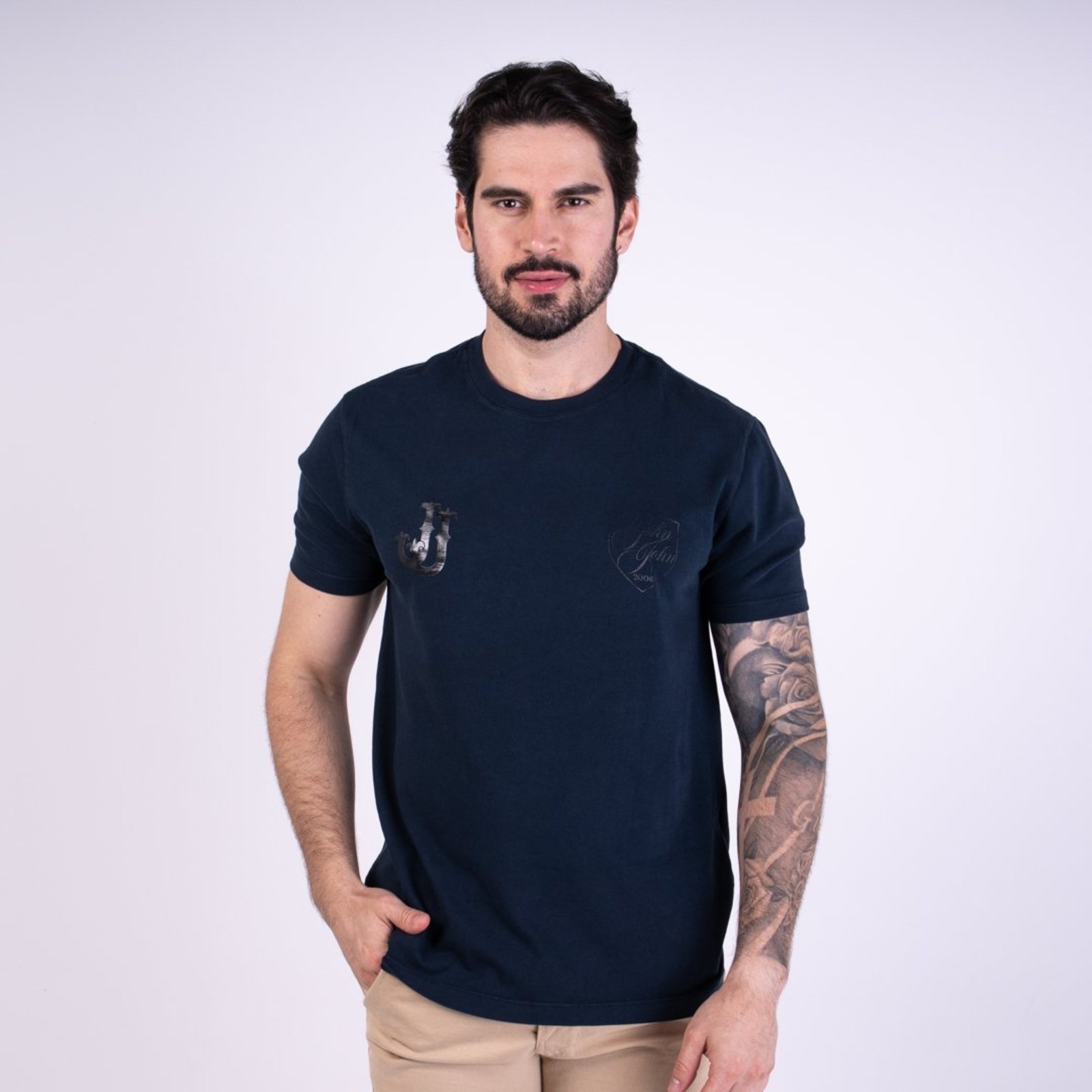 Camiseta John John Sides Azul Marinho