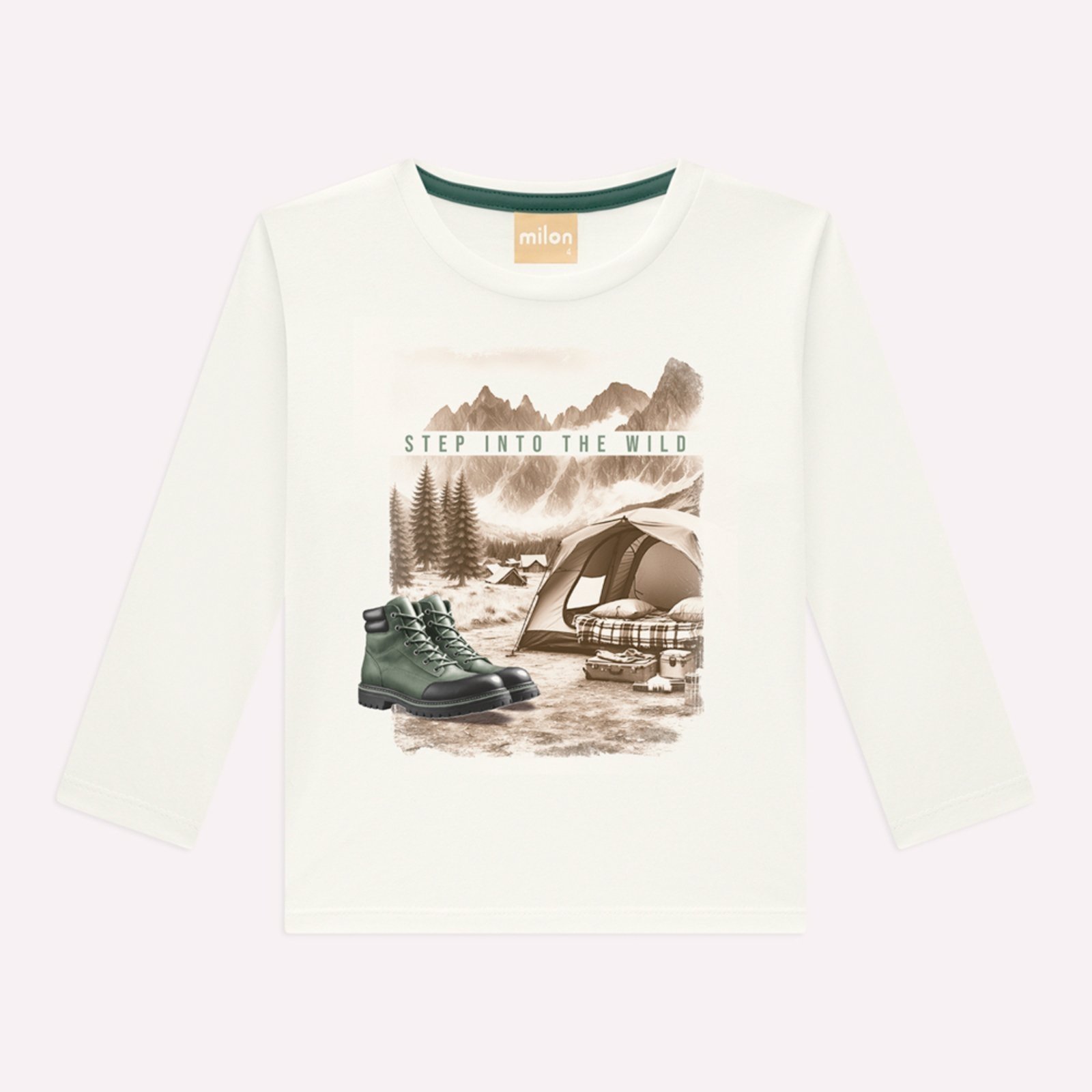 Infantil - Camiseta Menino em Algodão Milon