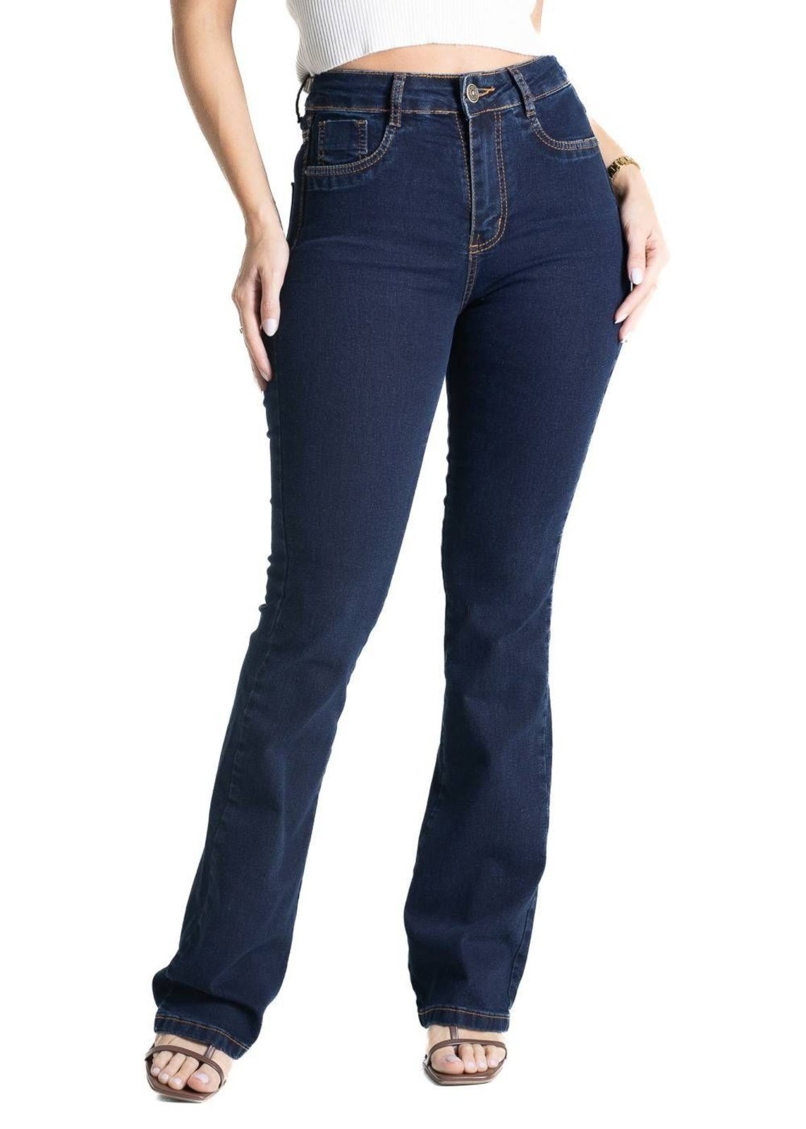 Calça Jeans Sawary Super Lipo Boot Cut – 281415 – Azul – Sawary
