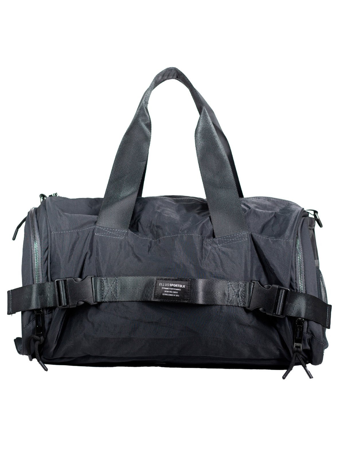 Bolsa Masculina Ellus Duflle Bag Mike Esportiva Notebook Resistente Confortável Cinza Grafite