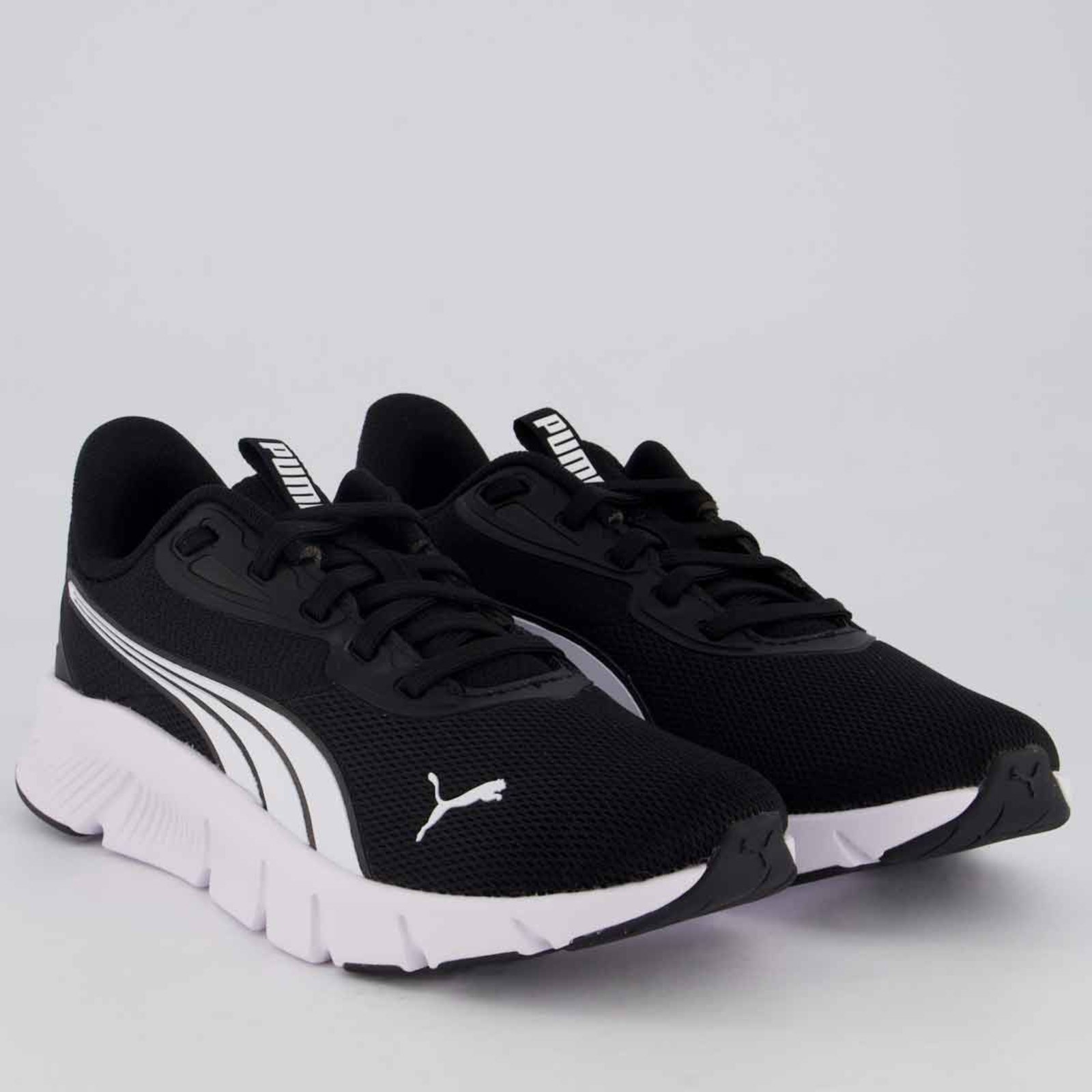 Vista 3 Tênis Puma Flexfocus Lite Modern Feminino e Branco preto Puma preto