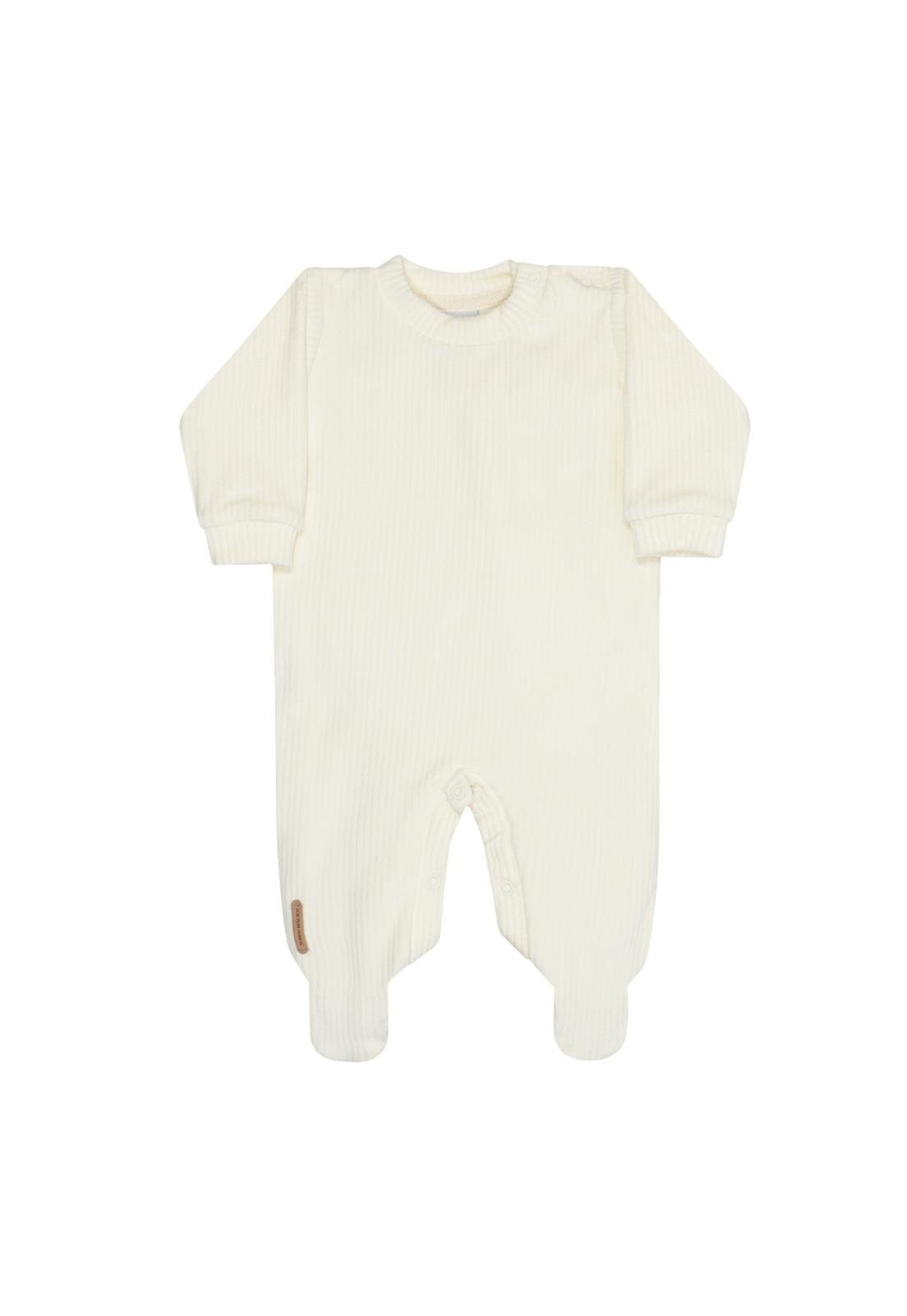 Infantil - Macacão Longo Natural Menino Sonho Mágico P Marrom
