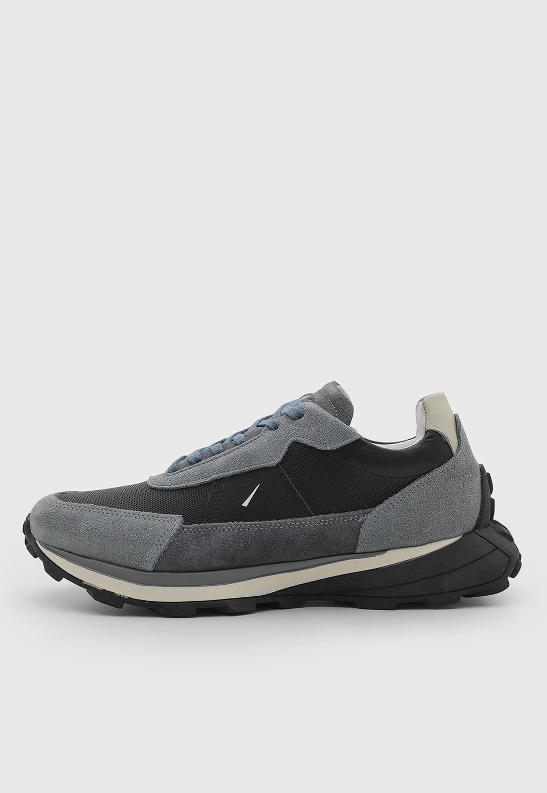 Tênis Masculino Ferracini Couro Mid Cinza