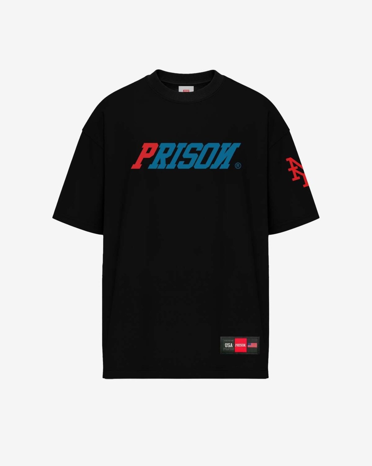 Camiseta Masculina Oversized Dual Colors Preta