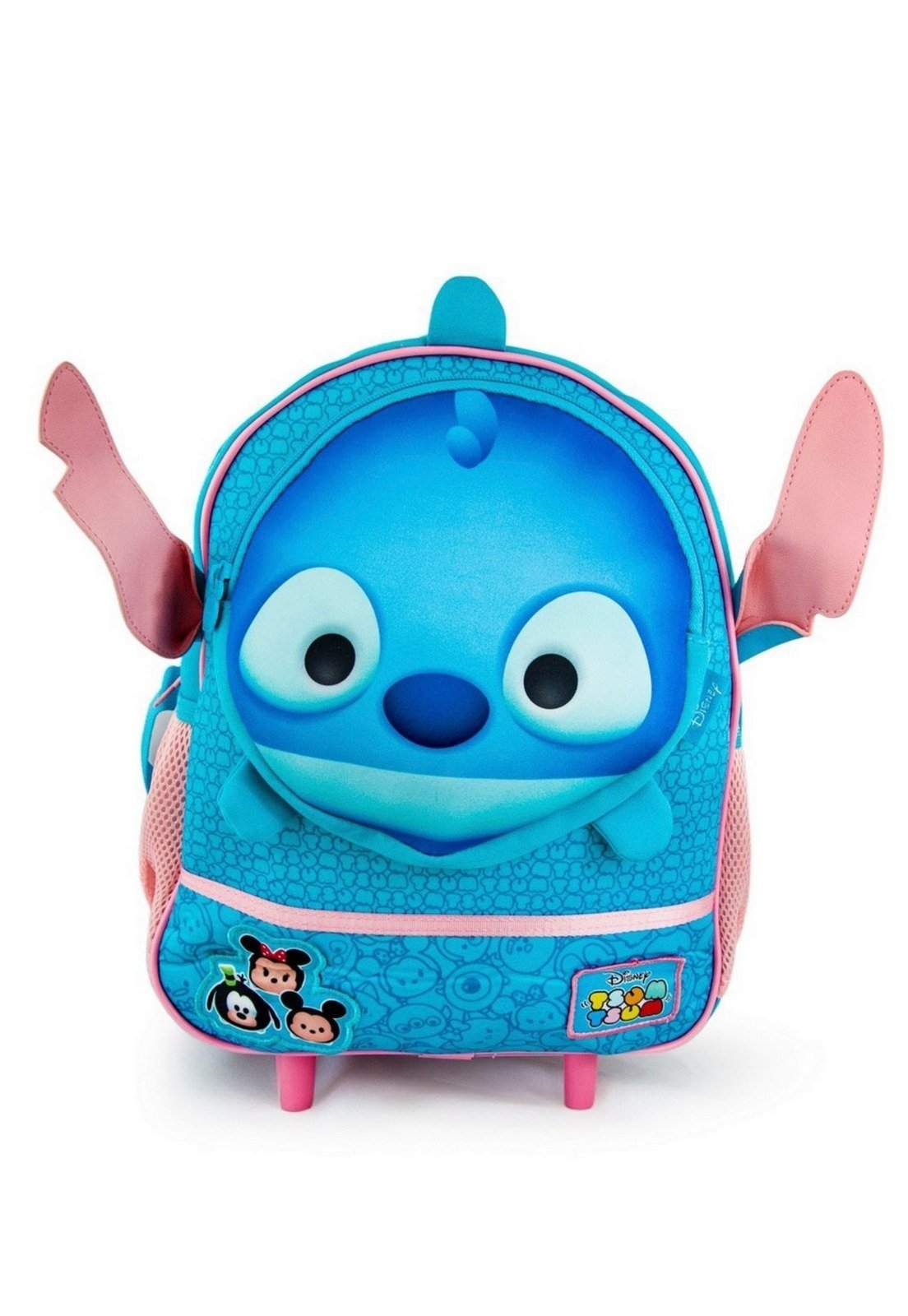Infantil – Mochila Rodinha Escolar Stitch Disney Resistente Unissex